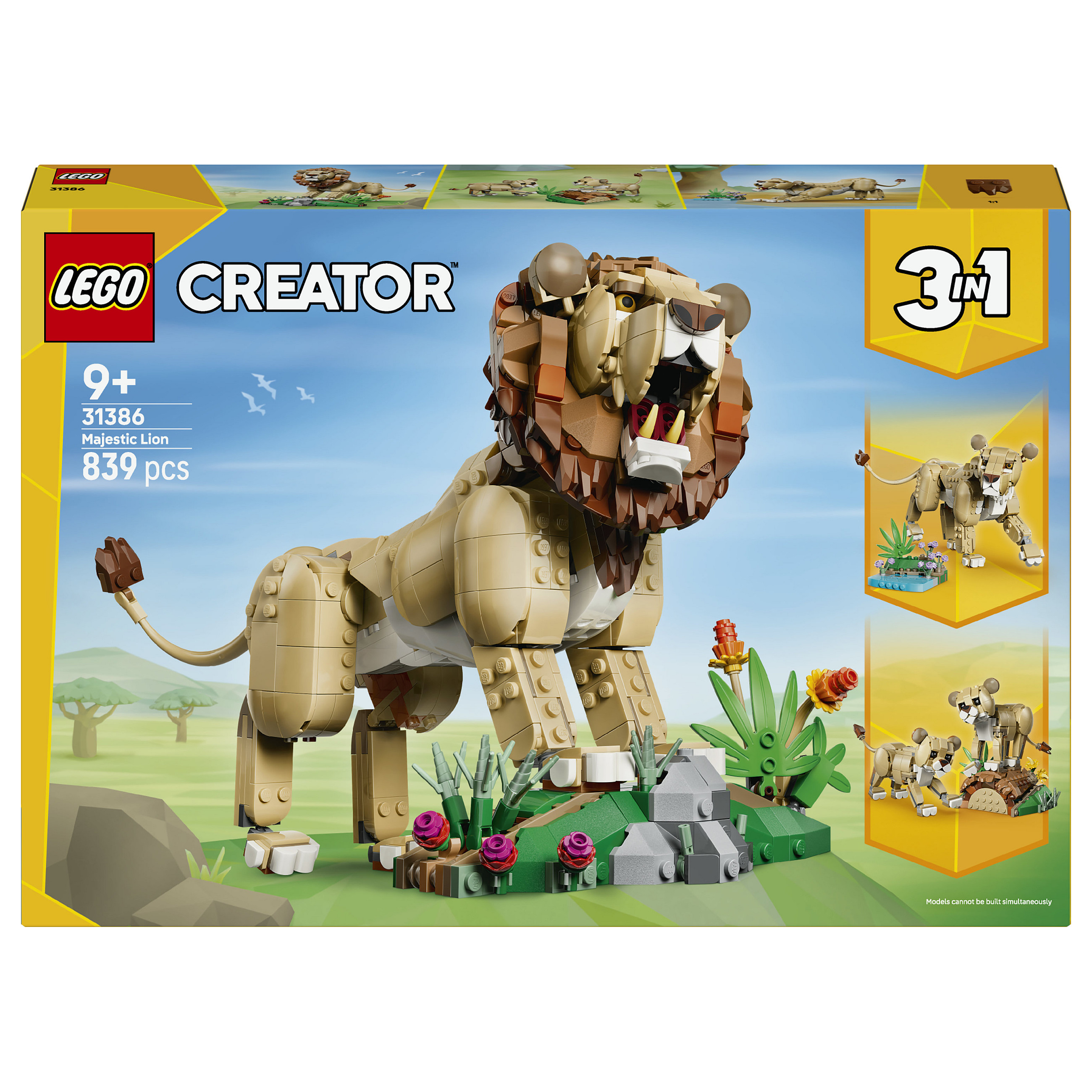 LEGO Creator Wilde Tiere: Majestätischer Löwe