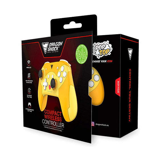 Kontroller për Nintendo Dragonshock Poptop Wireless Pika 5