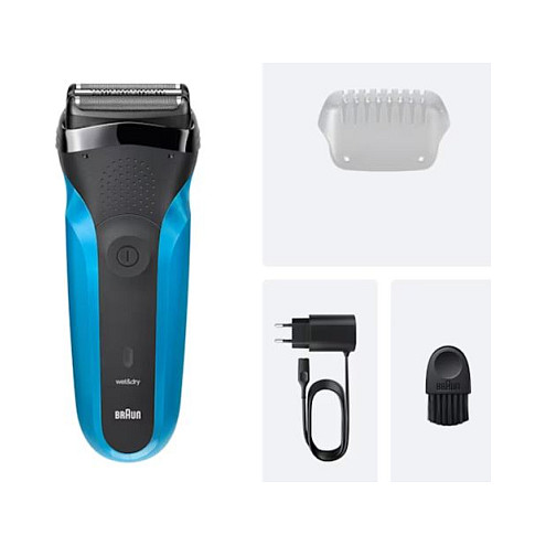 Makinë e rrojës Braun Series 3 310s / 3-Flex / 2 SensoFoil / Wet & Dry / 30 Min / Quick Charge 5 Min – Blu/Zezë 5