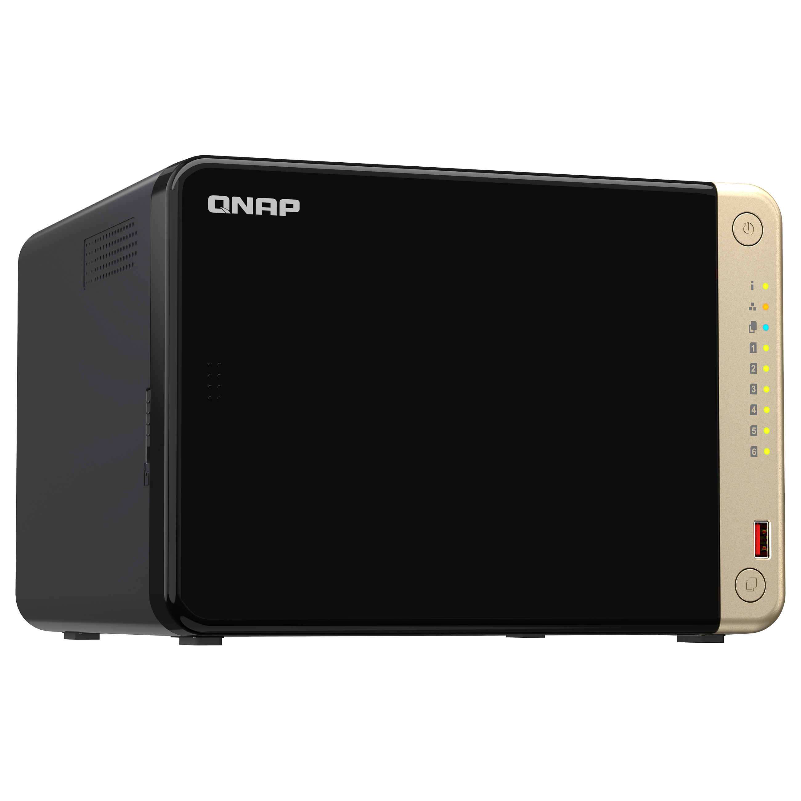 QNAP TS-664-8G 6-Bay NAS Server – Intel Celeron N5095, 8GB DDR4, 2x 2.5GbE, M.2 SSD Cache 4
