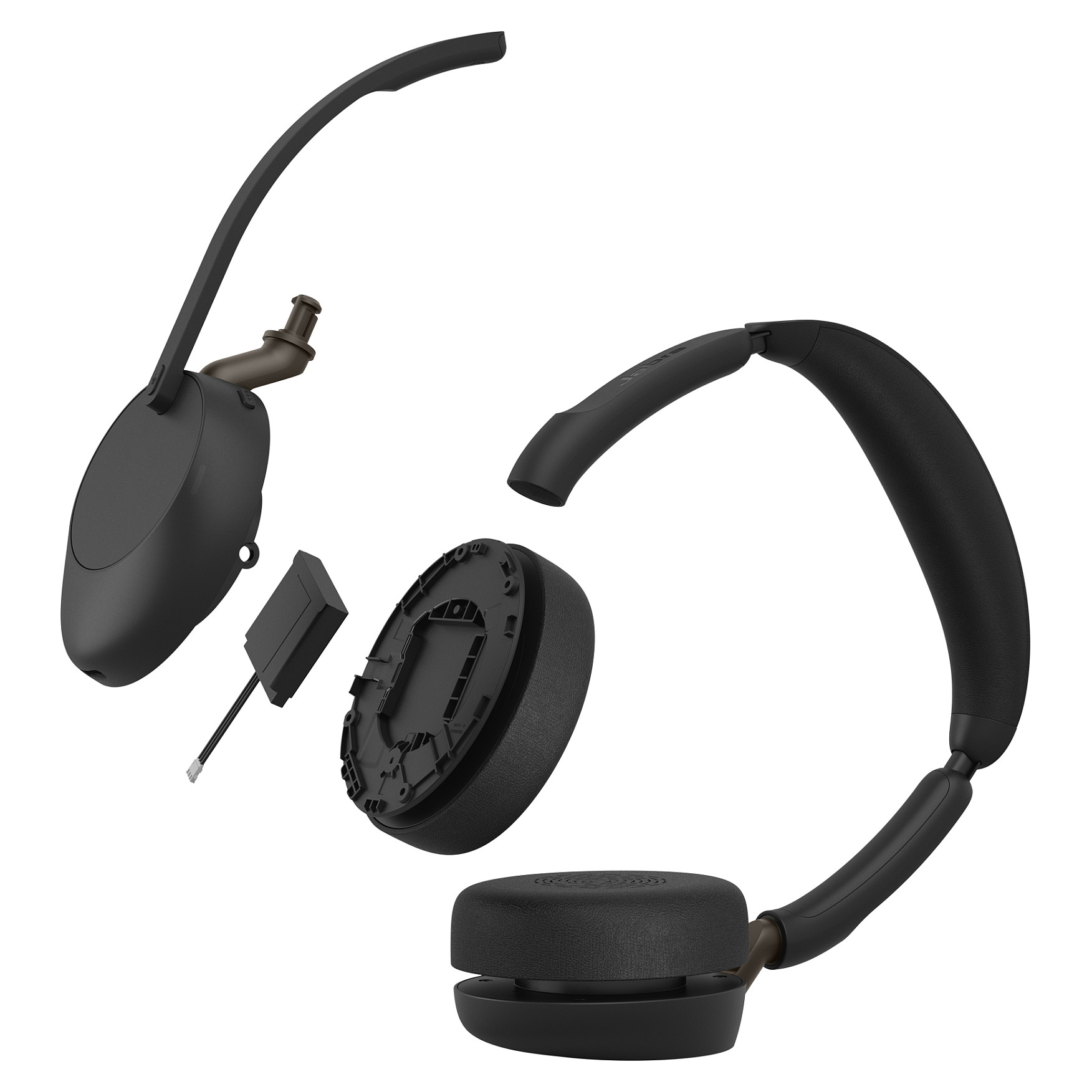 Kufje pa kabllo Jabra Evolve3 65 UC Stereo / Link 390c / USB-C / Charging Stand - Zezë 7