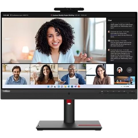 Monitor, 61cm/24" (1920x1080) Lenovo ThinkVision T24mv-30 16:9 FHD IPS 75Hz 4ms HDMI DP USB-C Speaker Black