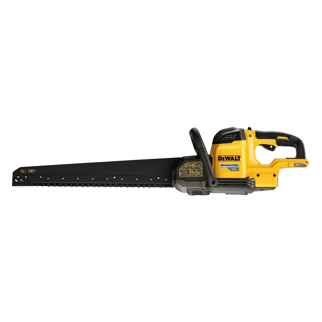 Sharrë me Bateri DEWALT DCS397N-XJ, 54V, Gjatësi Tehu 430mm, Gjatësi Goditjeje 40mm, 2400 goditje/min - Verdhë/Zezë
