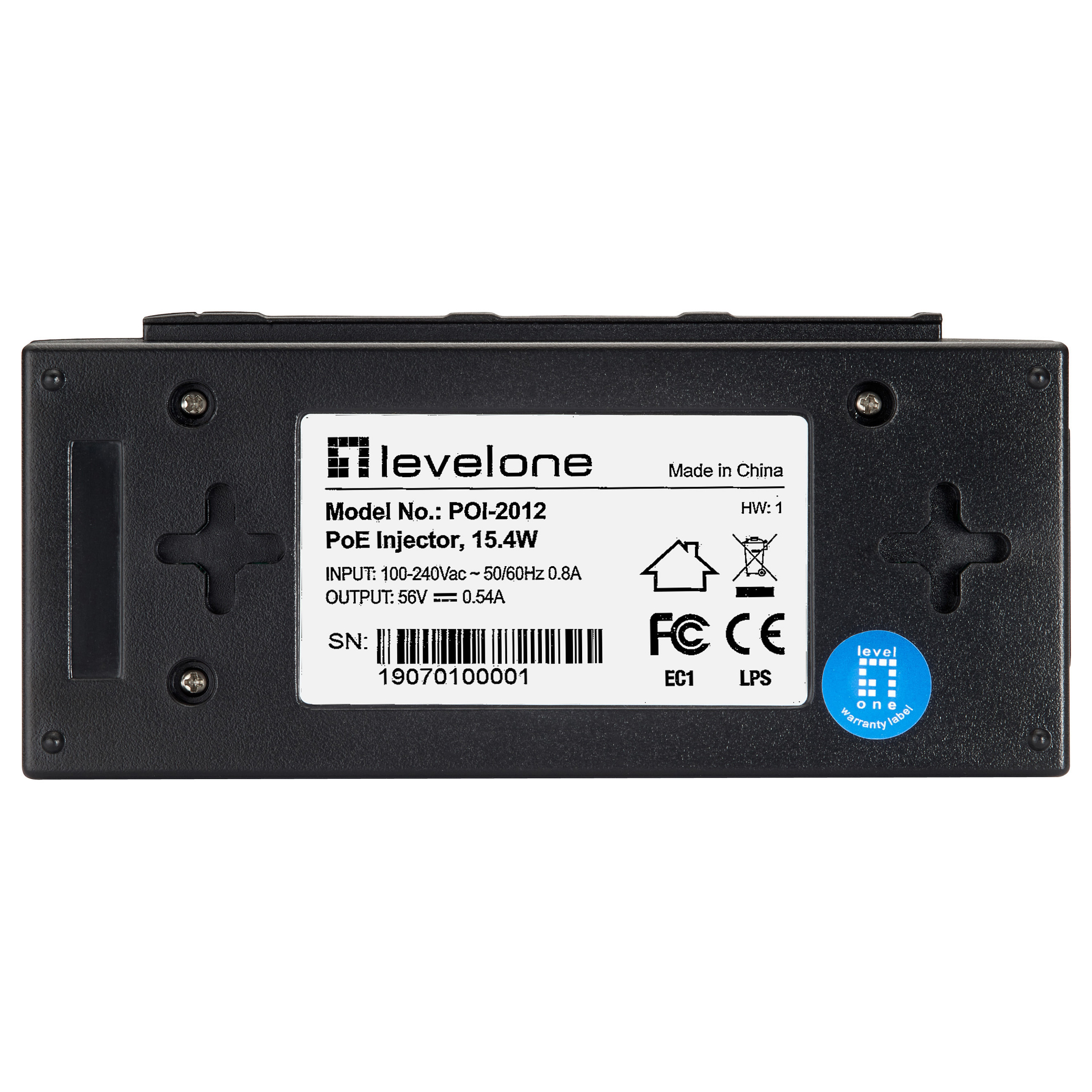 Adapter LevelOne FE PoE POI-2012 / 15.4W thumbnail 6