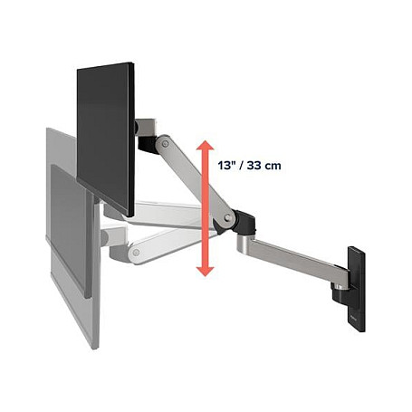Mbajtëse për Monitor Ergotron LX Pro 45-683-026, 34", 10kg, VESA 75x75mm/100x100mm - Argjend 3