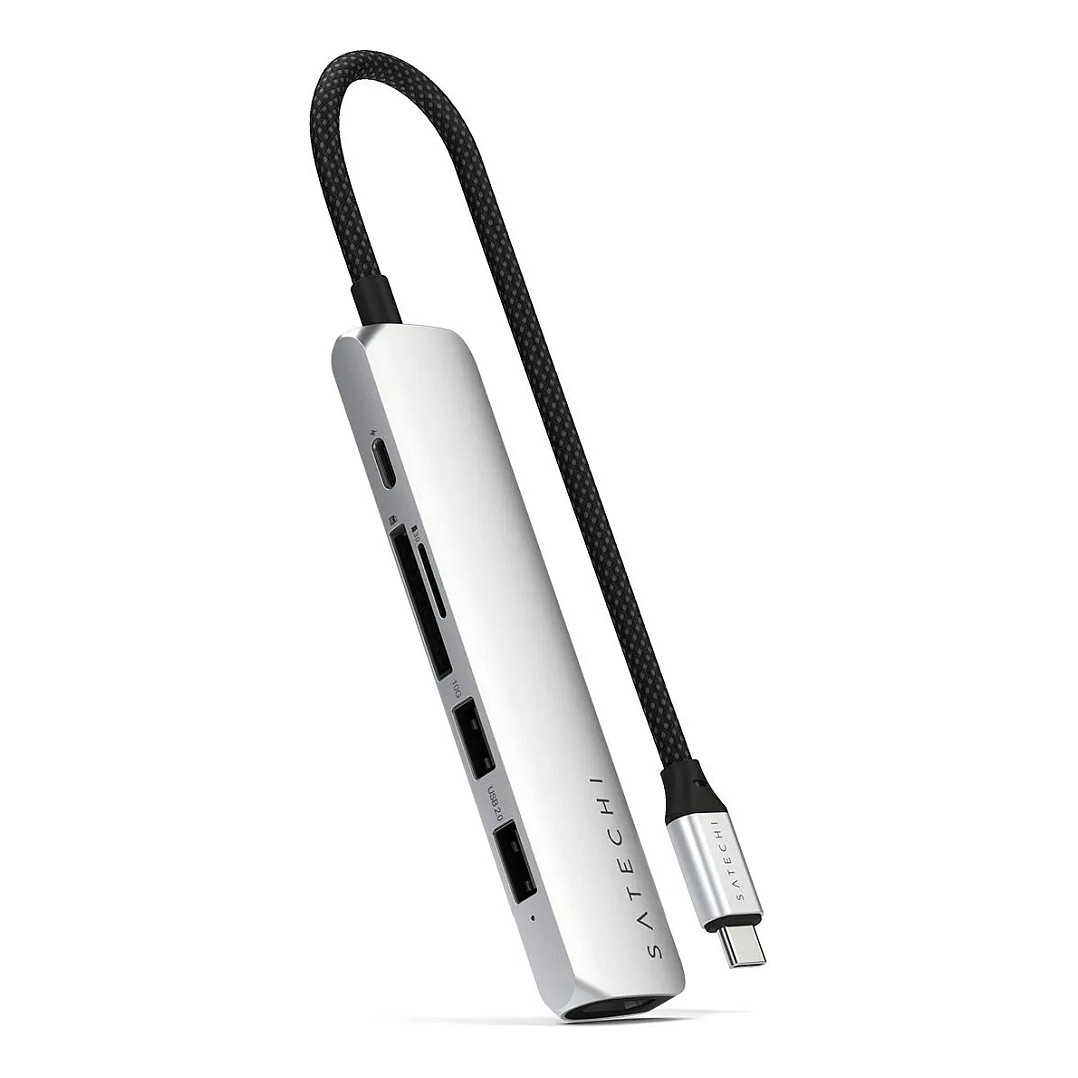 Hub Satechi ST-P6SS / 2x USB-A / 1x HDMI / SD / 1x USB-C 75W – Argjend 6