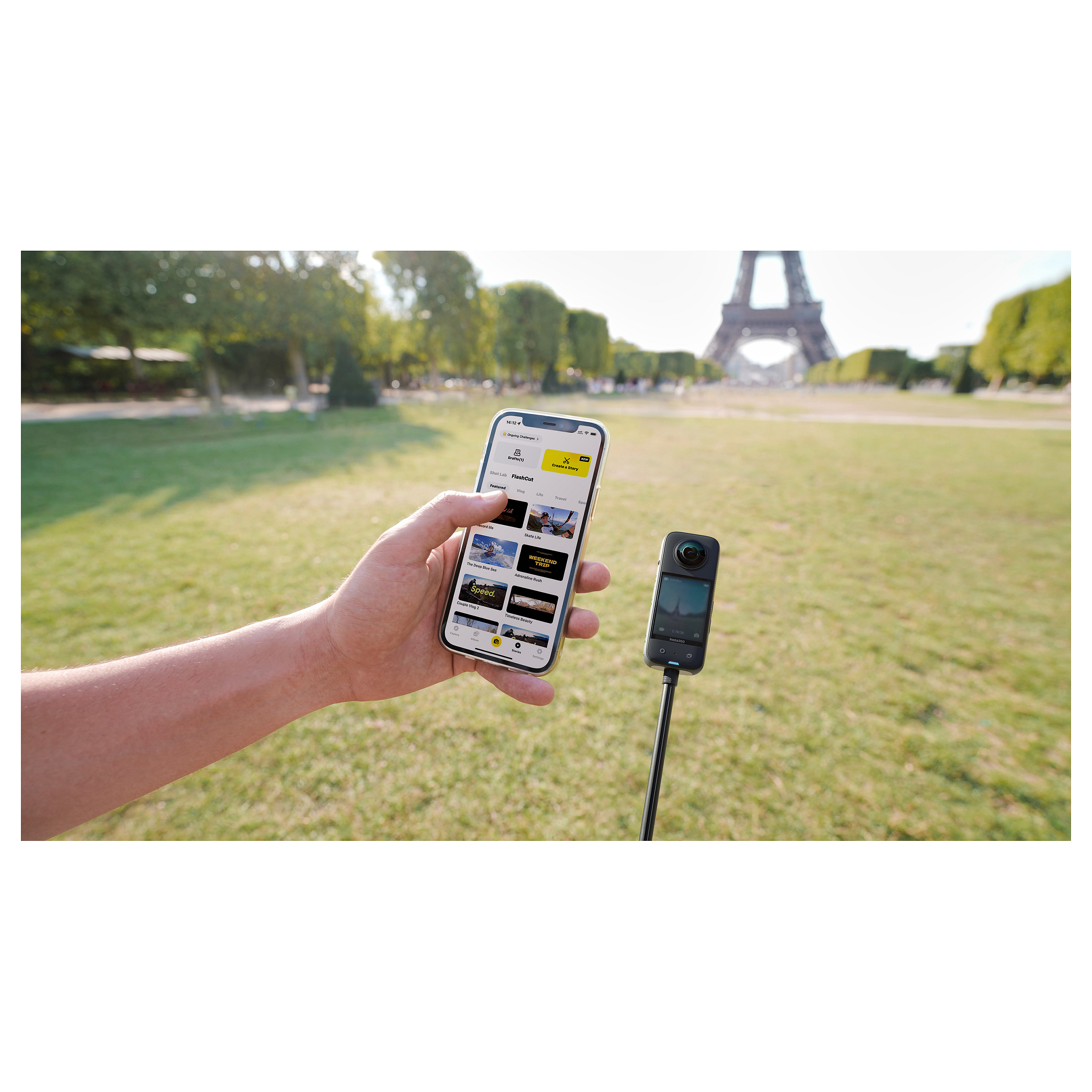 Video Kamera Insta360 X3 / 360° / 5.7K / 72MP / FlowState Stabilization / 2.29" Touchscreen / 10m Waterproof - Zezë 10