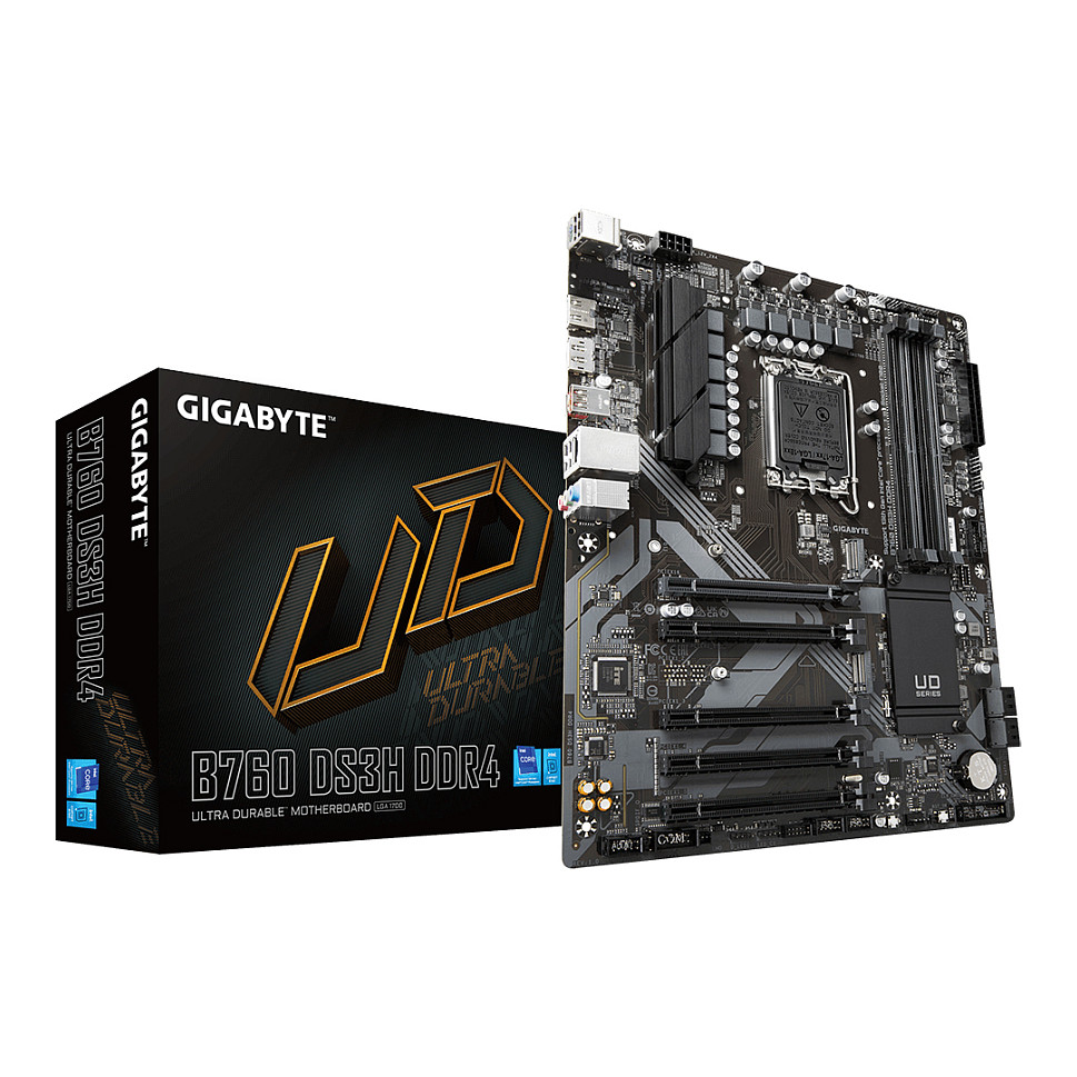 Pllakë Amë MB Intel 1700 Gigabyte B760 DS3H / DDR4 / LGA 1700 / HDMI+DP