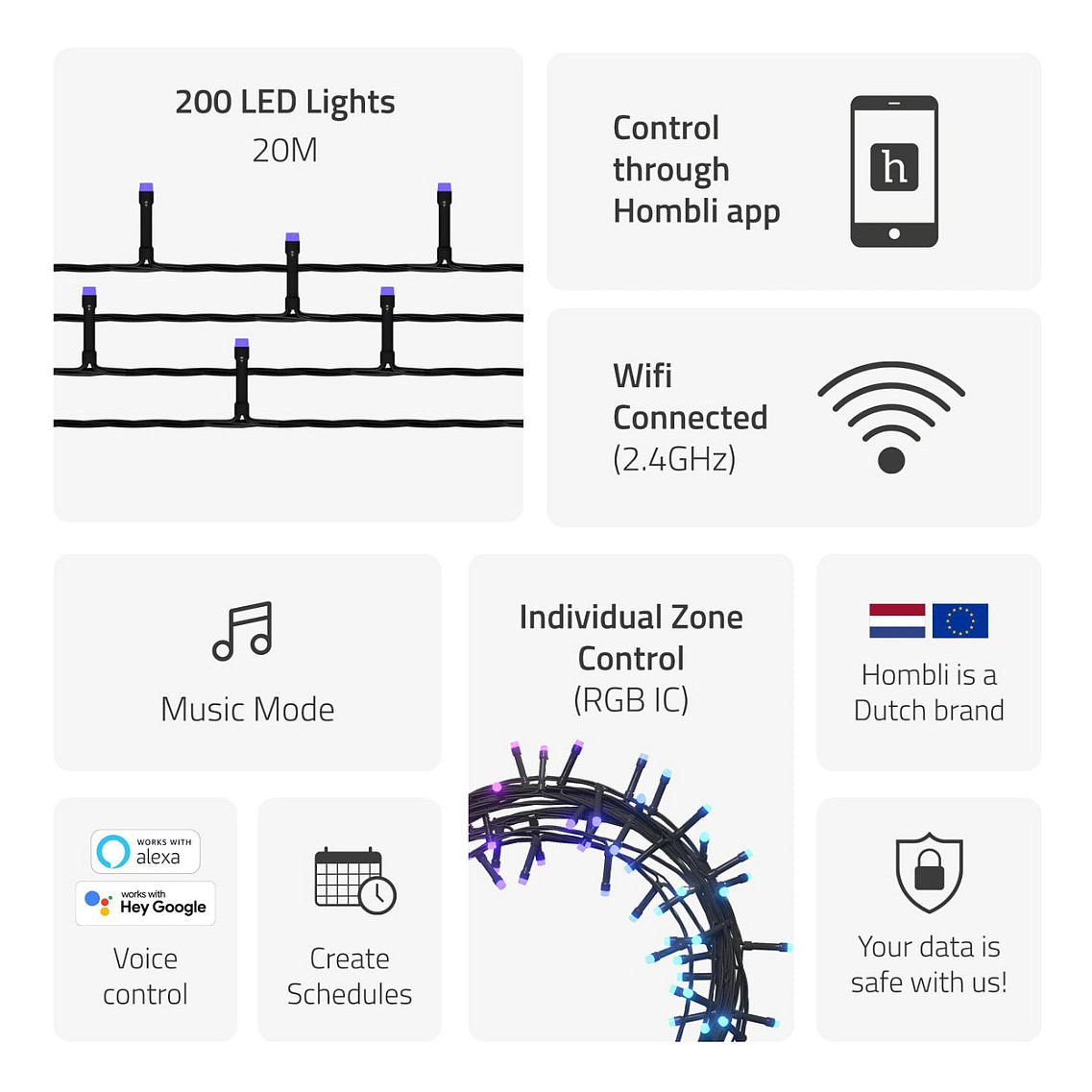 Hombli Smart Christmas Light – RGB thumbnail 3