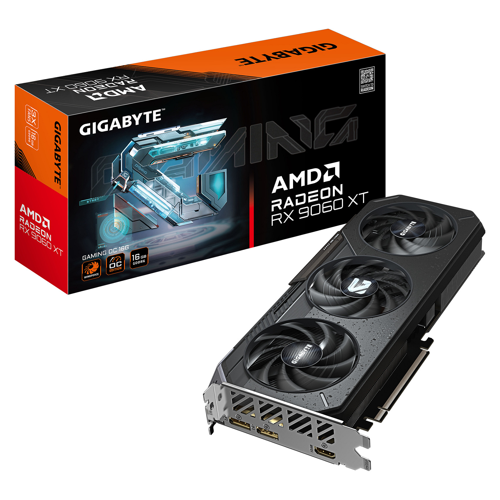 Kartelë Grafike AMD Radeon RX 9060 XT / 16GB GDDR6 / Gigabyte Gaming OC