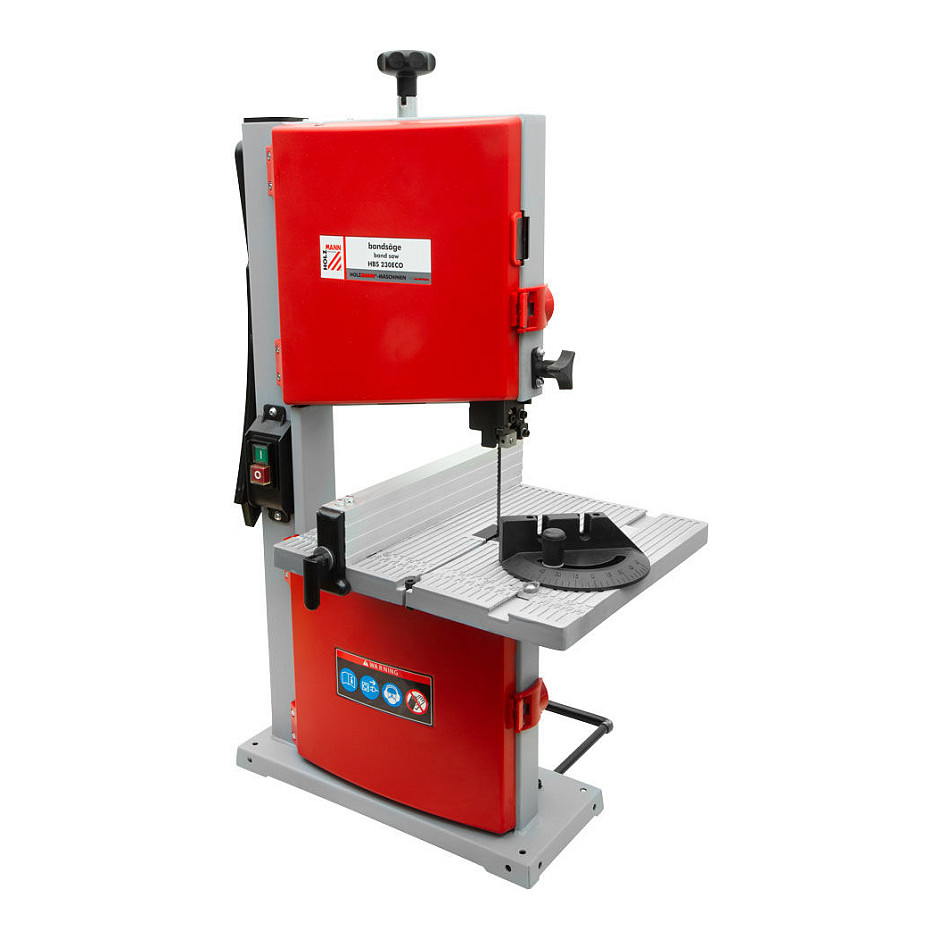 Sharrë me Shirit për Dru HOLZMANN HBS230ECO, 350W, 230V, Lartësi Prerjeje 90mm, Gjerësi Prerjeje 230mm, Tavolinë 300×300mm - Hiri/Kuqe