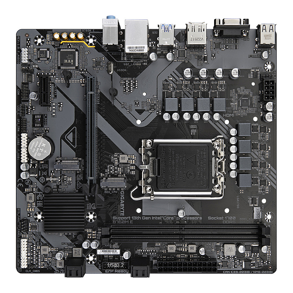 Pllakë Amë MB Intel Gigabyte B760M E / Intel Socket 1700 / DDR5 / mATX / HDMI+VGA+DP thumbnail 4