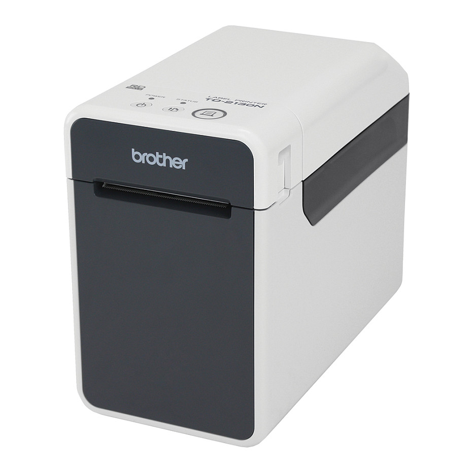 Printer Label Brother TD-2130N / USB LAN / 300dpi / 63mm / 152mm/s / 16MB / Direct Thermal - Zezë / Gri thumbnail 2