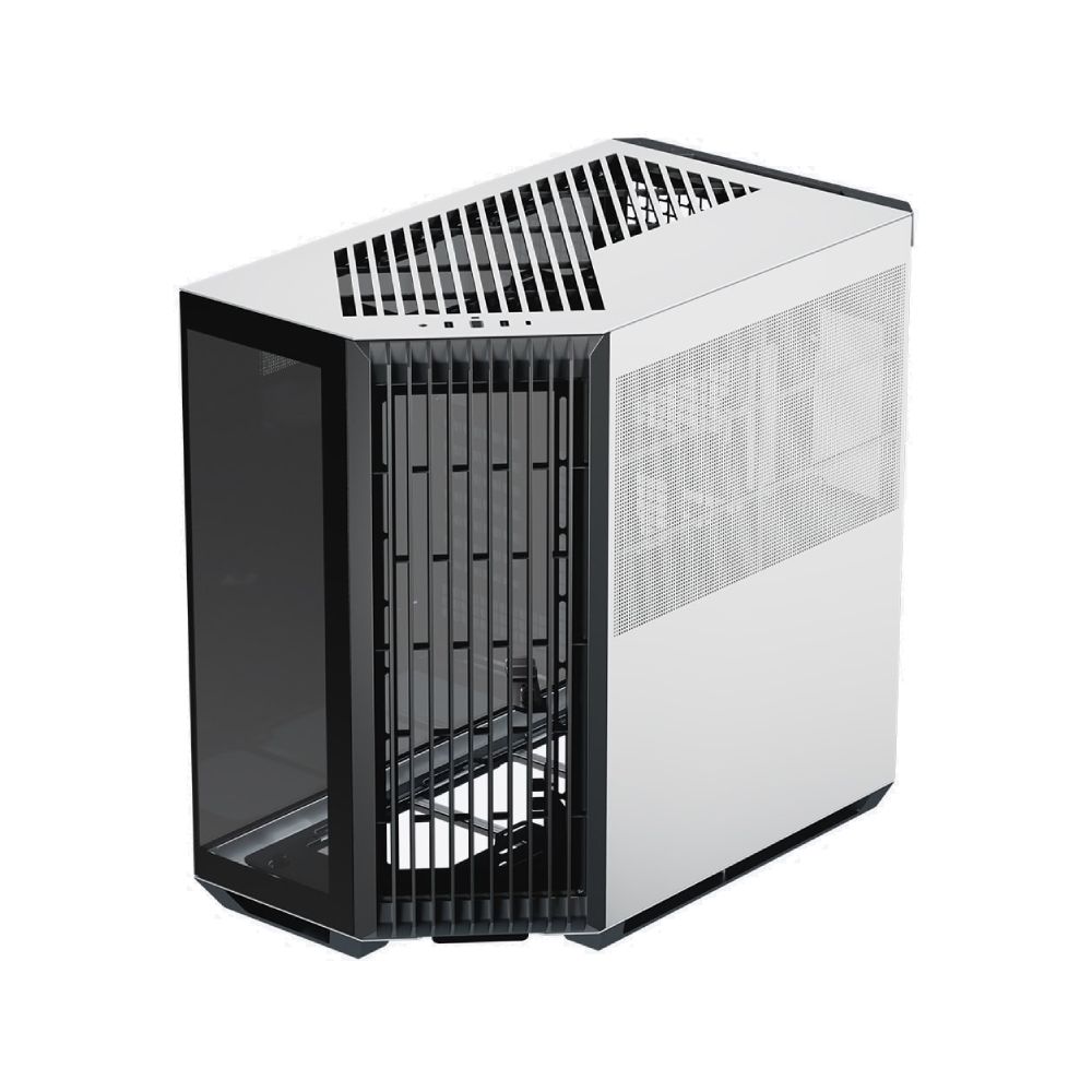 Kasë PC APNX V1 / Midi Tower / ATX / 10x Fan Support / Tempered Glass - Zezë/Bardhë