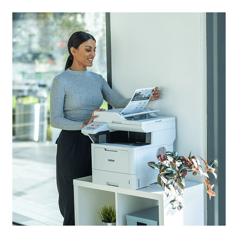 Printer Multifunksional Brother DCP‑L5510DW / 3‑in‑1 / 48ppm / Wi-Fi - Bardhë thumbnail 3
