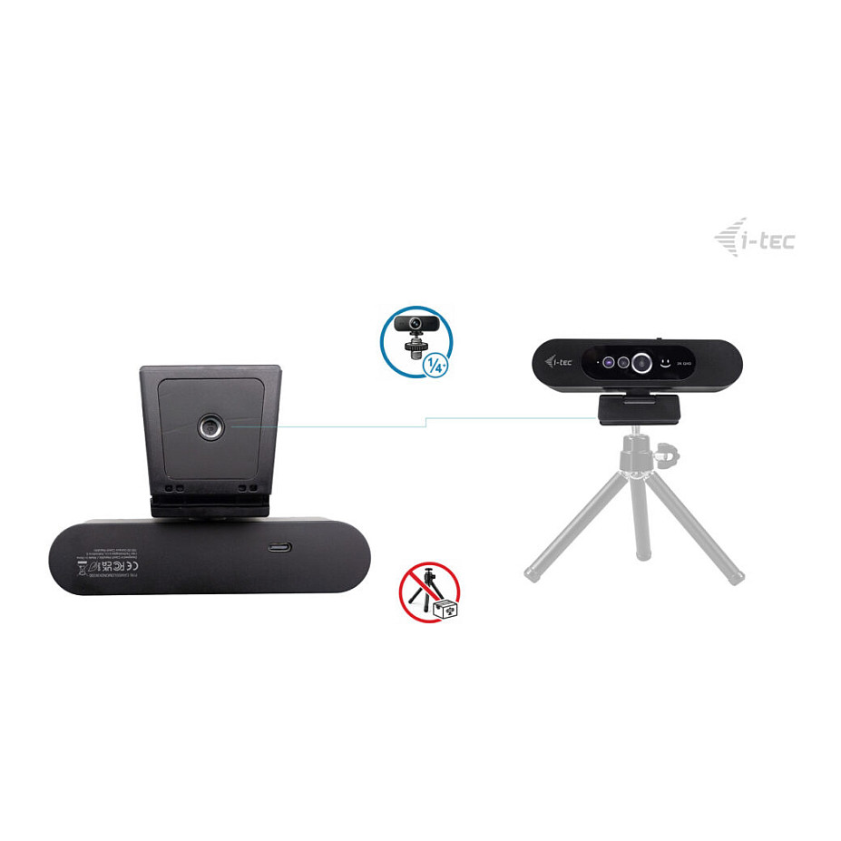 Webcam I‑TEC SOLOMON WH200 / 2K / Windows Hello - Zezë 6