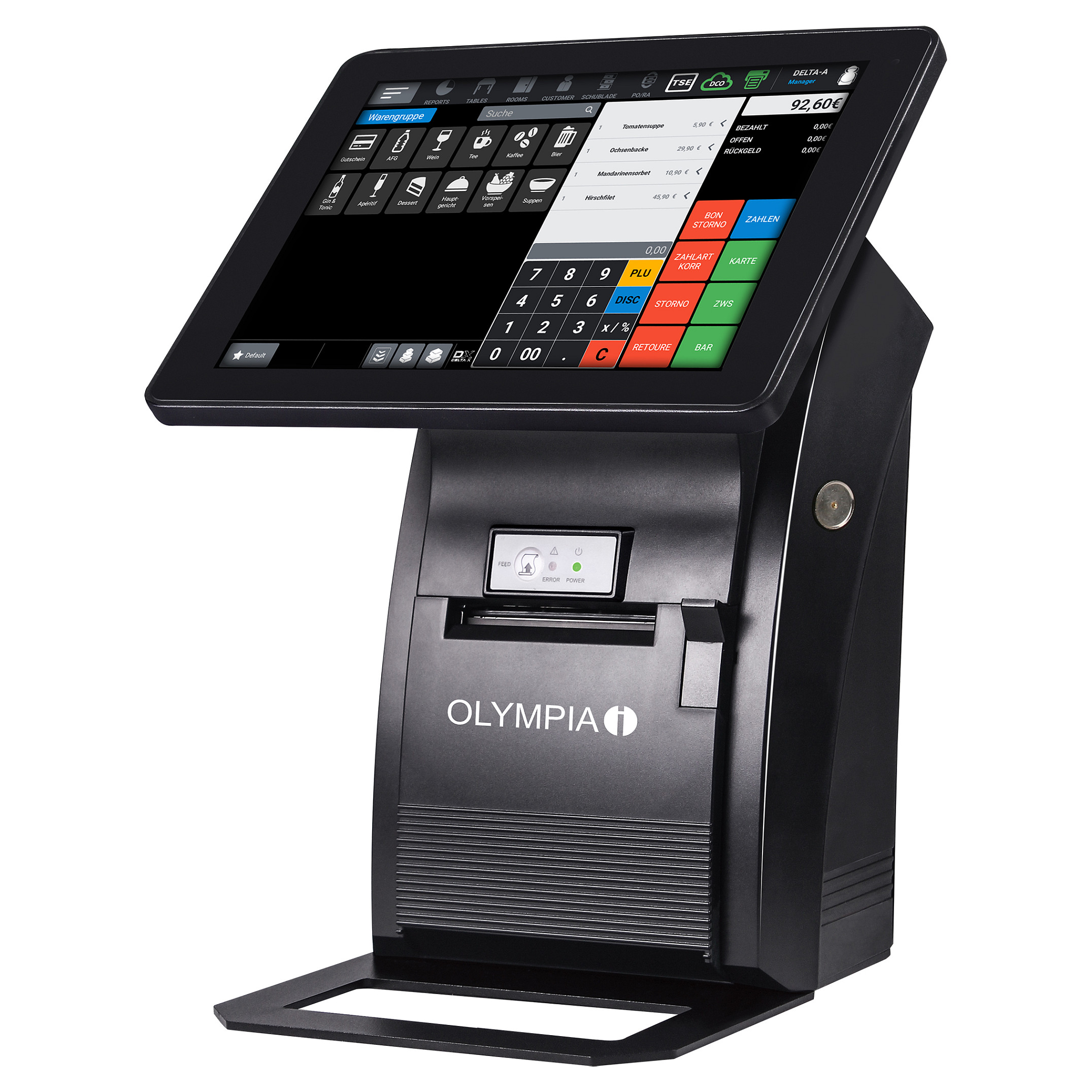 AIO Tysso POS Terminal / 15" P-CAP Touch / Intel Celeron J1900 / 8GB / Intel HD / E Zezë 3