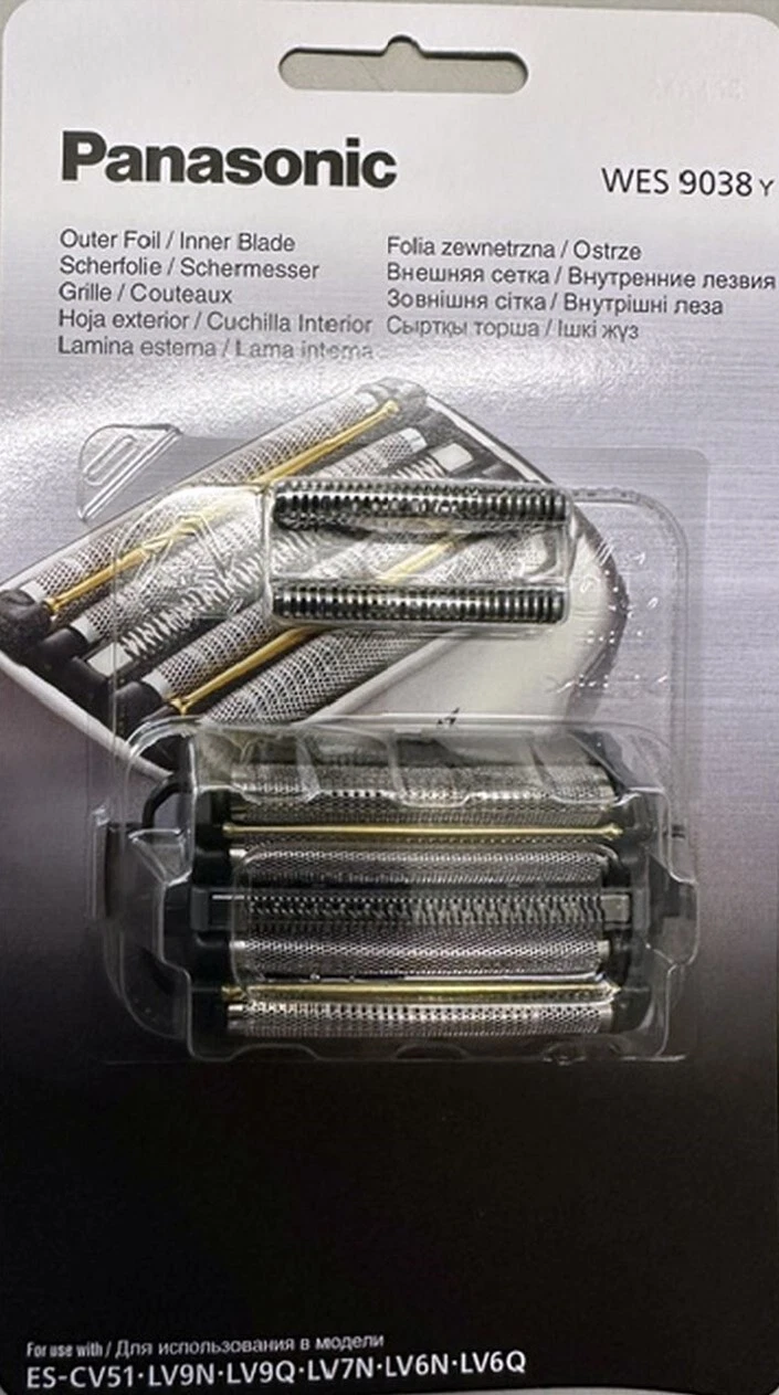 Teh zëvendësues për makinë rroje Panasonic WES9038Y1361 / ARC5 / 5 Tehe / Stainless Steel / Nano 30° / Foil + Inner Blade / 1 Set - Zezë/Argjend 2