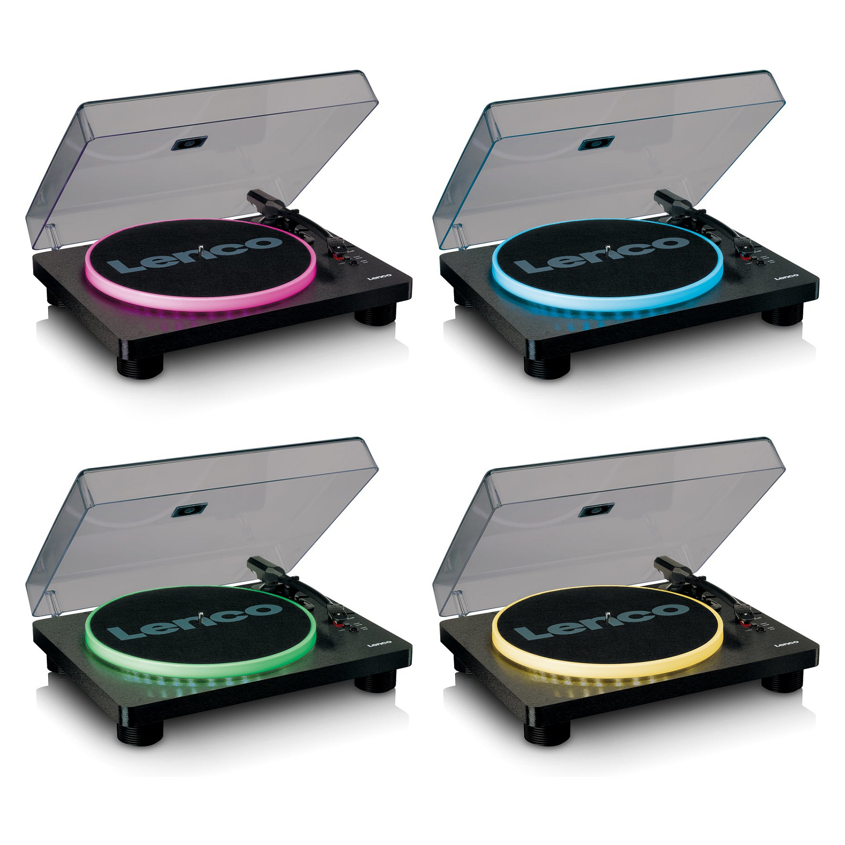 Gramafon Lenco LS-50LEDBK, Me Rrip, Manual, USB Type-B, Fuqi RMS 4 W - Zezë 6