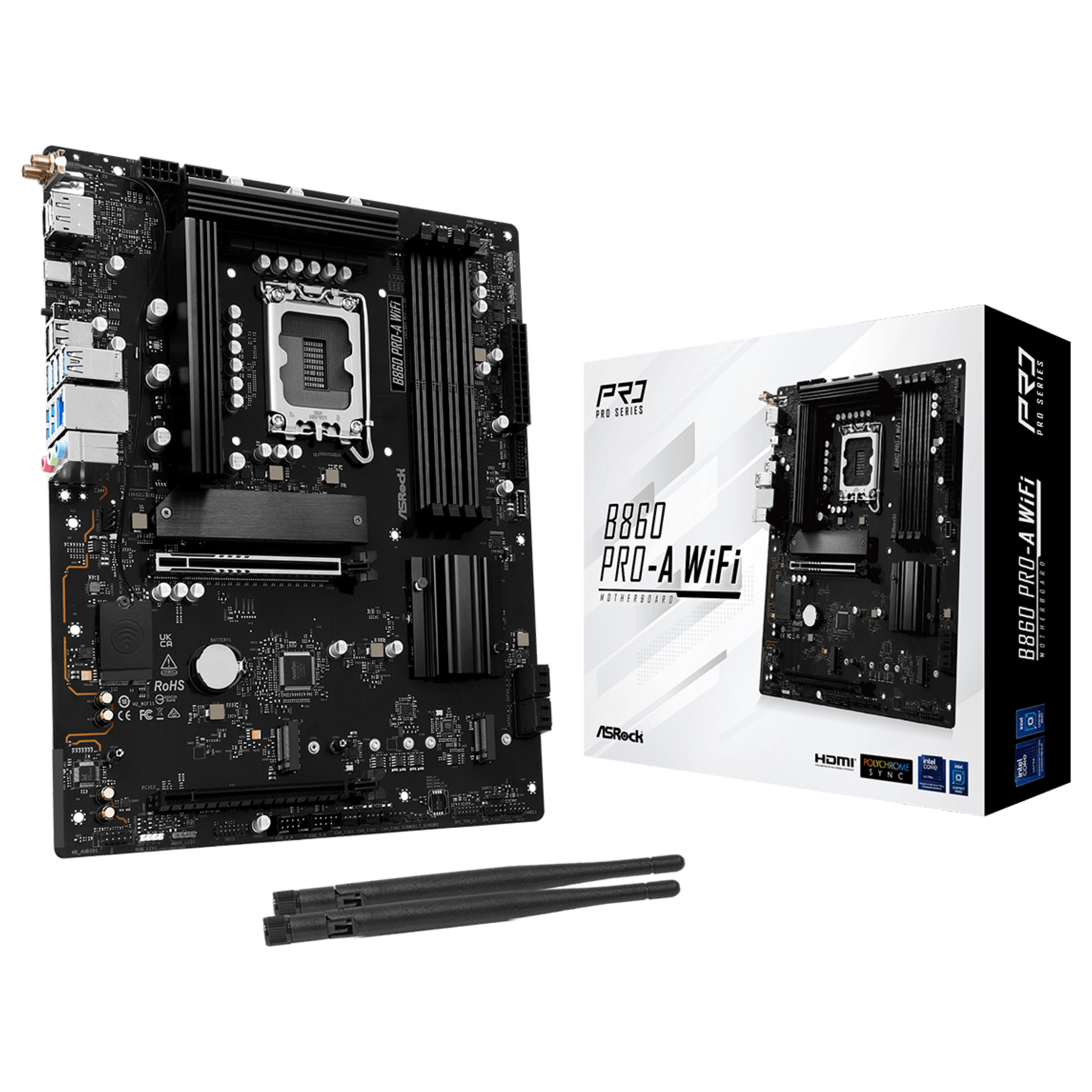 Pllakë Amë ASRock / B860 Pro-A WiFi / 1851 / ATX / HDMI-DP / DDR5