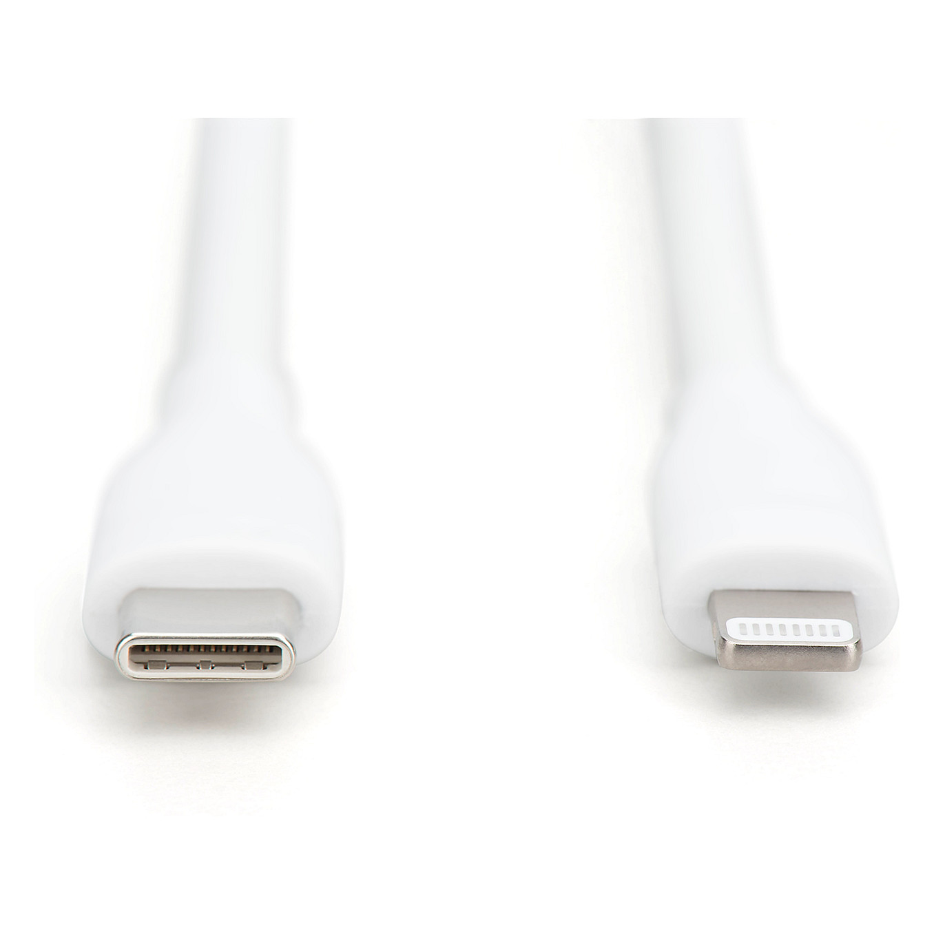 Kabllo USB DIGITUS USB 2.0 Type‑C → Lightning Silicone / 0.5 m – Bardhë thumbnail 2