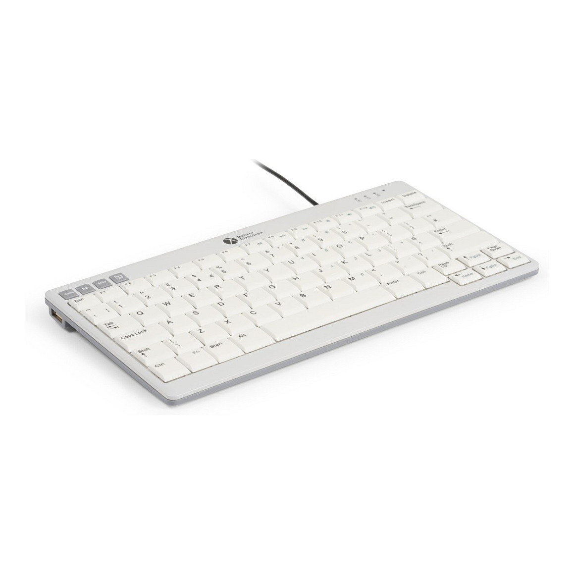 Tastierë me kabllo BakkerElkhuizen Ultraboard 950 V2 Compact / QWERTY / UK Language – Bardhë thumbnail 2