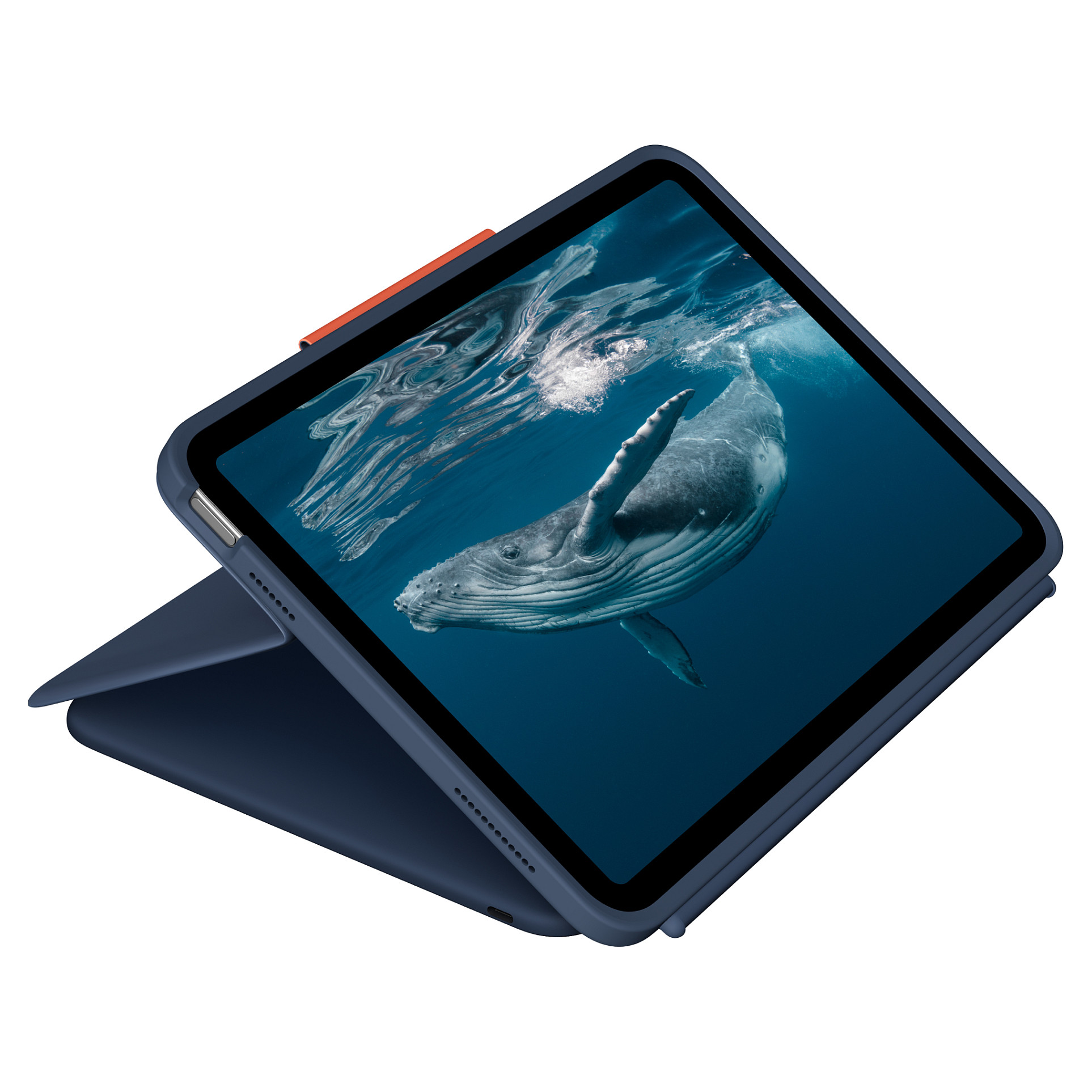 Aksesorë për Tablet Logitech Rugged Combo 4c / iPad 10. Gjeneratë & A16 / QWERTZ / German - Blu e errët 2