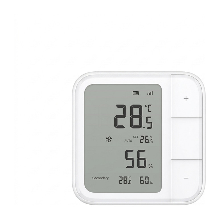 Sensor Temperature dhe Lagështie Aqara W100 TH-S04D, Ekran LCD 3,4", Zigbee, Thread, Bluetooth, Matter - Bardhë