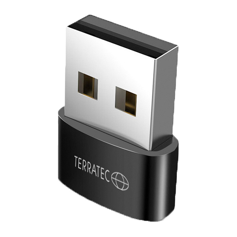 Adapter Terratec C20 / USB-A në USB-C / USB 2.0 - Zezë