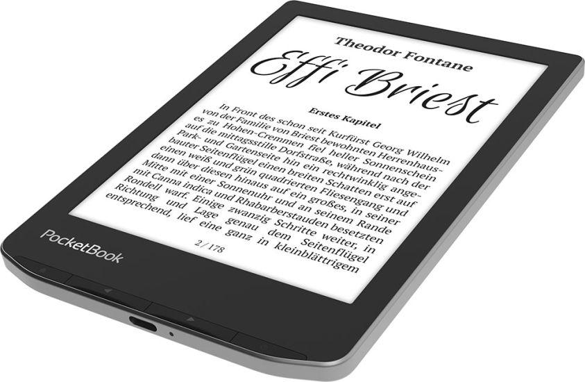 E-book Reader PocketBook Verse / PB629-M-WW / 6" E Ink Carta / 1024 × 758 / 8GB / Wi-Fi / USB-C – Zezë/Argjend 3