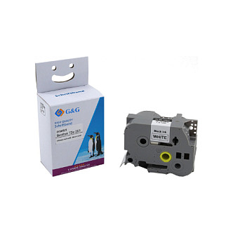 Shirit për Printer G&G BB-B-G-261 / Kompatibil me Brother TZe-261 / I Laminuar / 36 mm × 8 m / Bardhë 4
