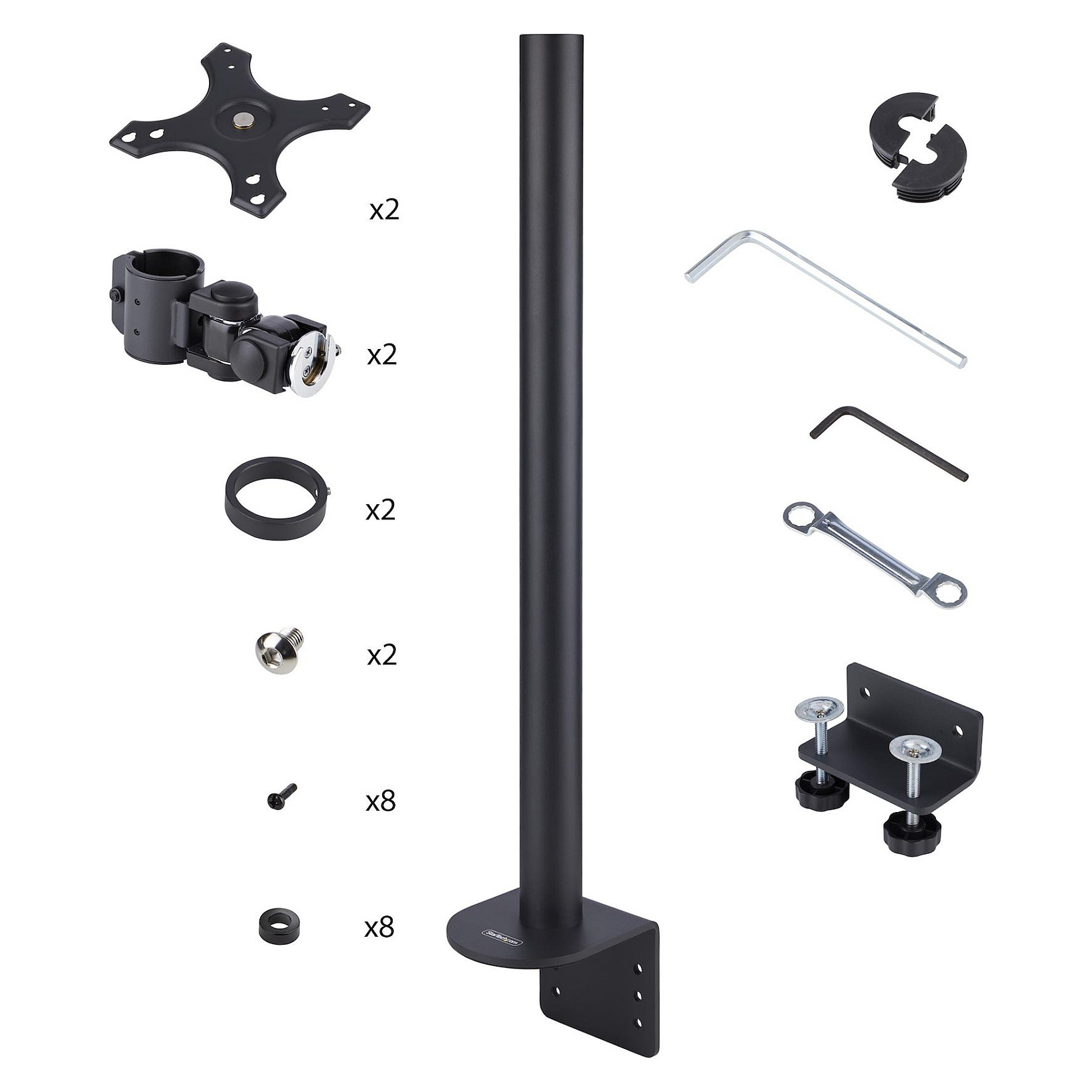 Mbajtëse për Monitor StarTech.com H2MPV-MONITOR-MOUNT , 2 Monitorë , 17–49" , deri 13kg për monitor , VESA 75x75 & 100x100 - Zezë 10