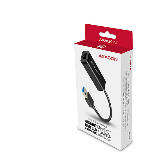 Adapter Rrjeti AXAGON ADE-SR, Gigabit Ethernet 10/100/1000Mbps, USB 3.0 Type-A, 1× RJ45 - Zezë 2