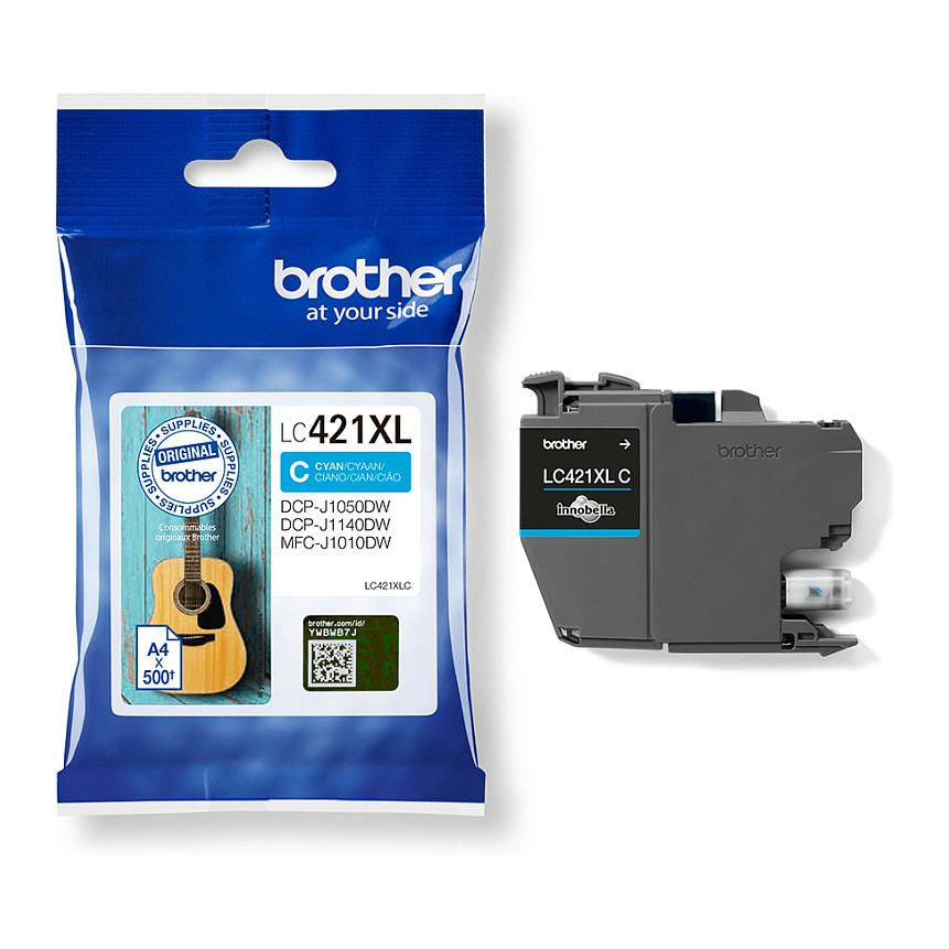Ink Brother LC-421XLC, 500 faqe - Blu thumbnail 5