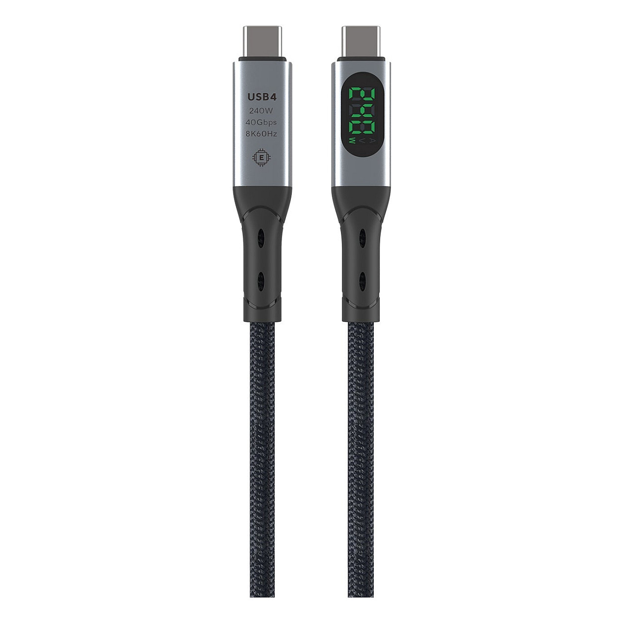 Kabllo USB 4smarts DigitCord Enterprise, USB4, USB-C në USB-C, 240W, 40Gbps, 1.5m - Zezë 3