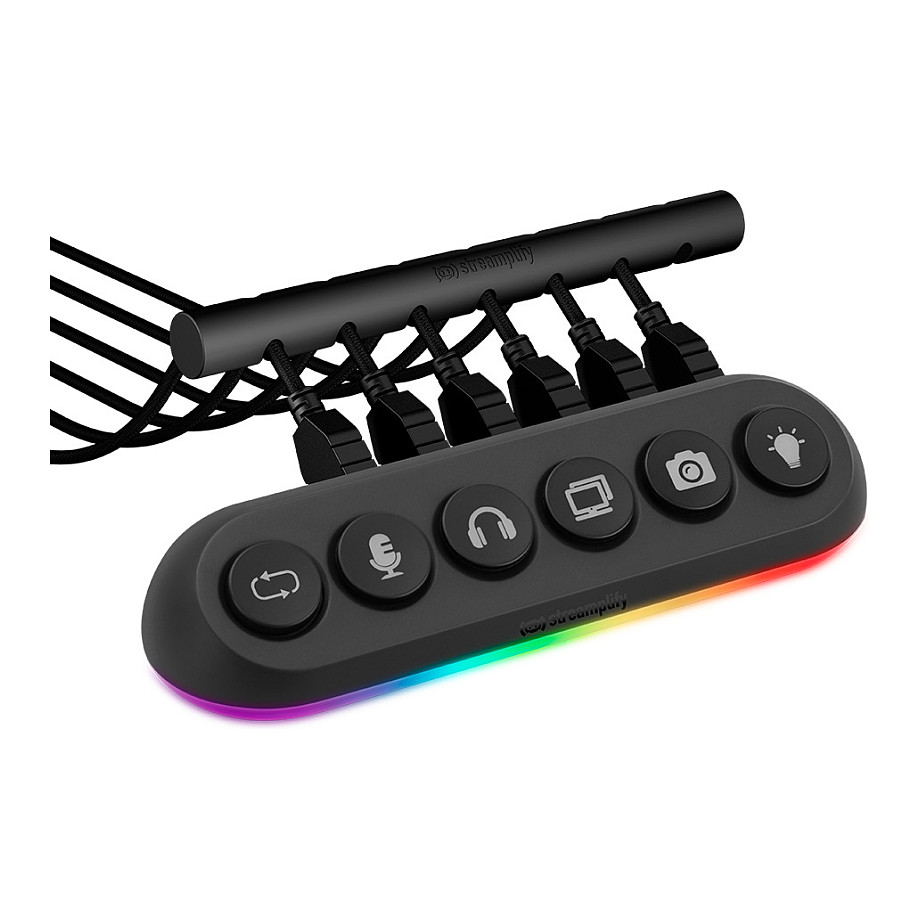 Hub USB Streamplify HUB DECK 5 / 4x USB 3.0 Type-A + 1x USB 2.0 / RGB / 12V / 24W – Zezë 8