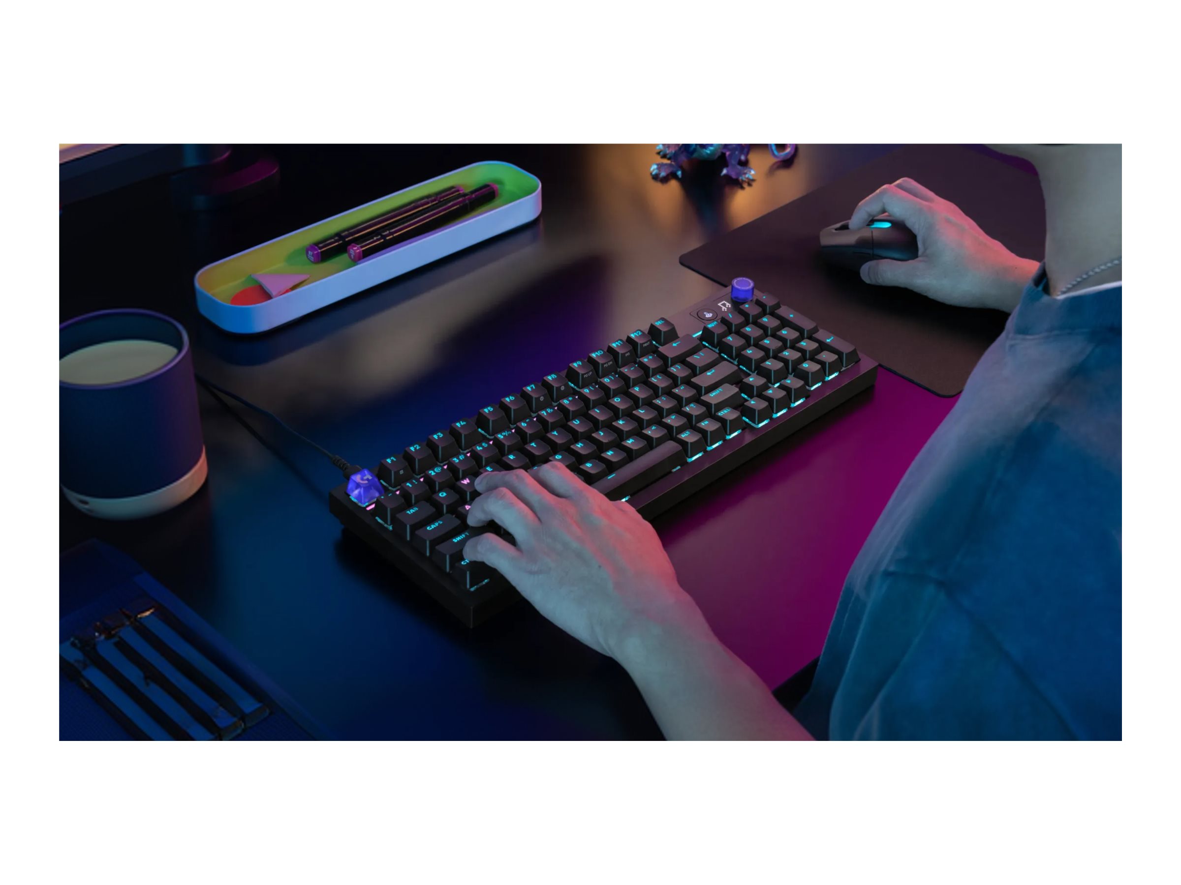 Tastierë Gaming Logitech G316 X 98 / Wired / Mekanike / 98% / Hot-Swappable / Linear / LIGHTSYNC RGB / USB-C – Zezë 4