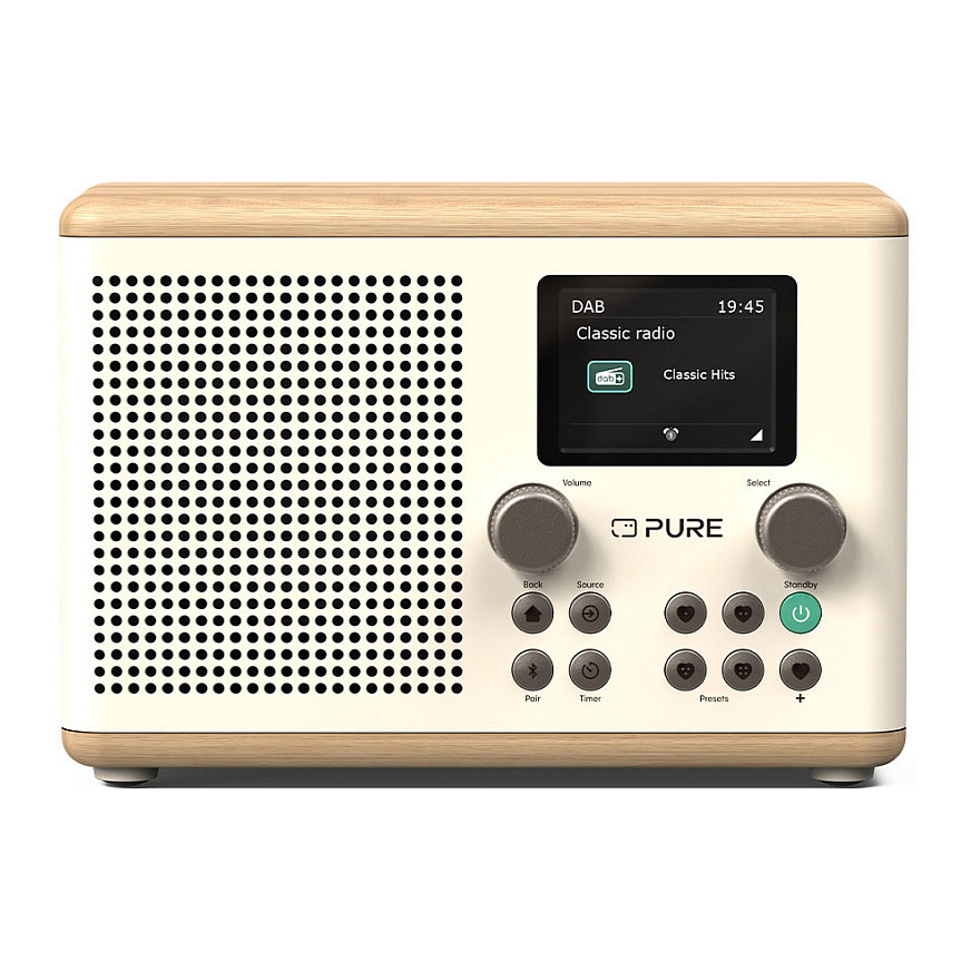 Radio Portative Pure Classic C-D4, Internet, DAB+, FM, 15 W, Ekran TFT 2.4" 7