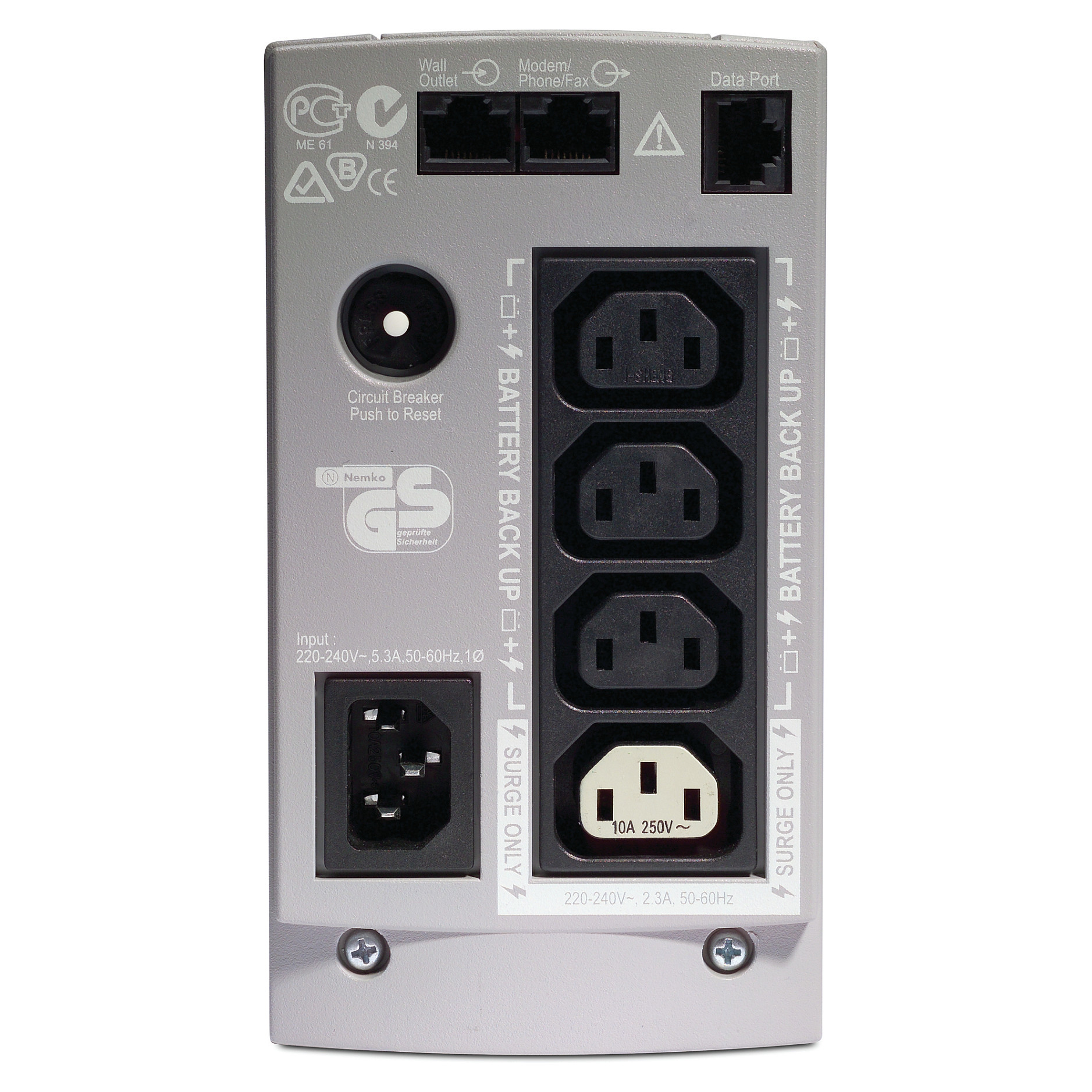 APC Back‑UPS Tower / BK500EI / 500VA / 300W thumbnail 3