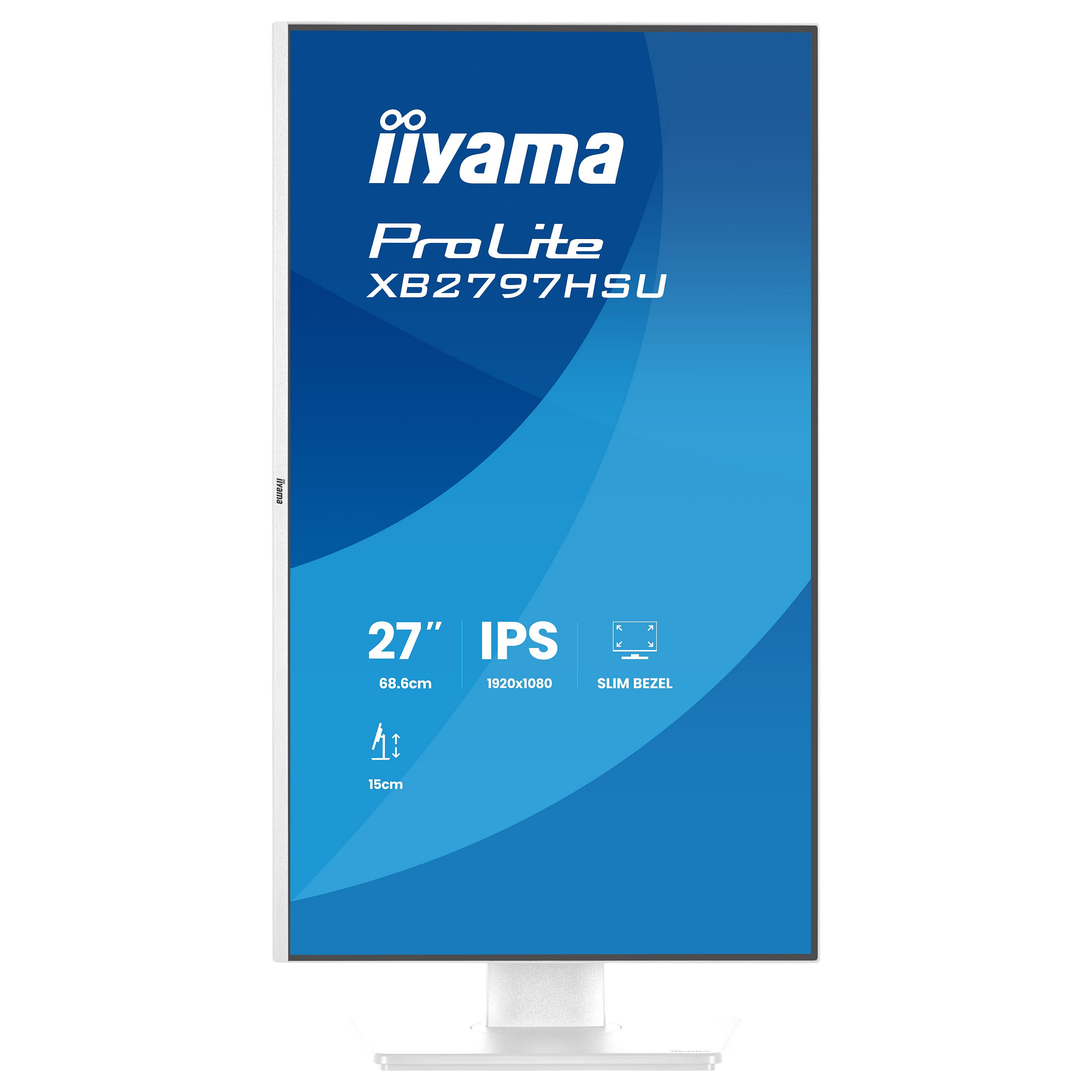 Monitor IIYAMA XB2797HSU-W1 / 27"/ Full HD IPS / LED / 120Hz / 1ms / HDMI+USB+DP - Bardhë thumbnail 4
