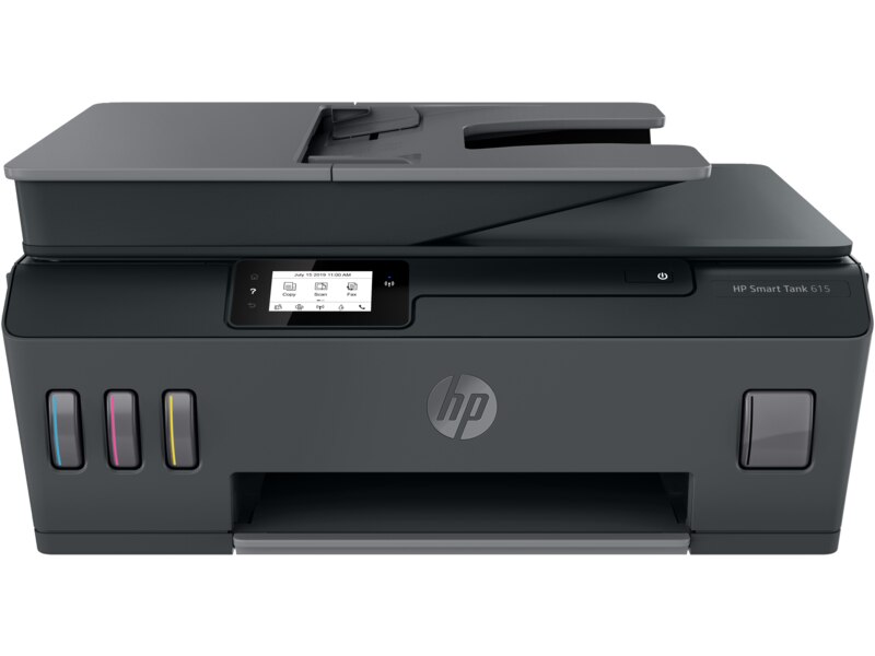 Printer Multifunksional HP Smart Tank 615 / Inkjet me Ngjyra A4 / 11 ppm / 4 në 1 / ADF / Fax / Wi-Fi + USB - Zezë