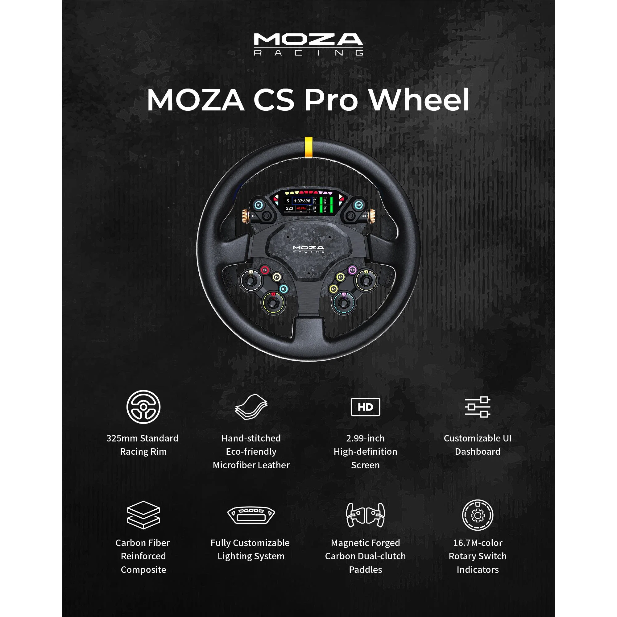 Kontroller Timon Moza Racing - Zezë thumbnail 5