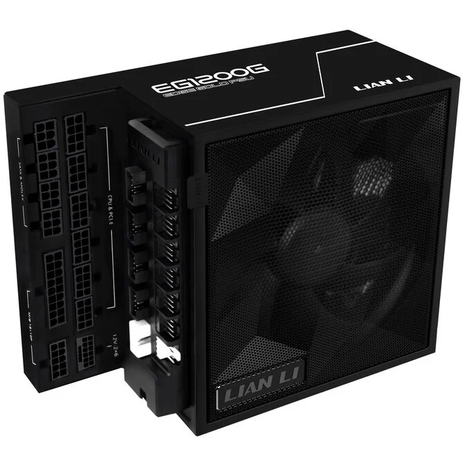 Furnizues Energjie Lian Li EG1200G / 1200W / ATX 3.1 / 80 PLUS Gold / Fully Modular - Zezë