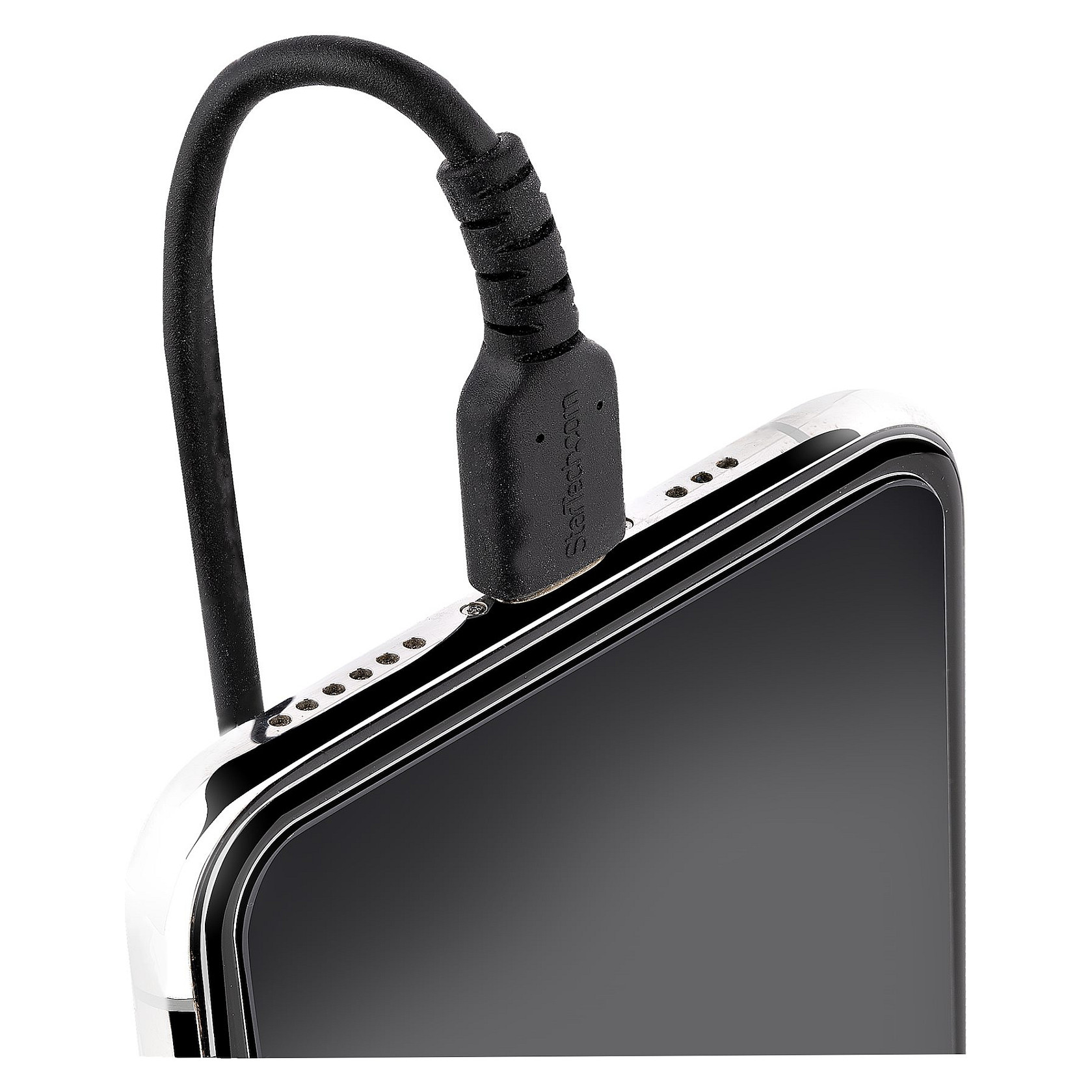 Kabllo USB StarTech.com RUSB2ALT50CMBC, USB-A në Lightning, 50 cm, USB 2.0, 480 Mbps, spirale, MFi - Zezë 6