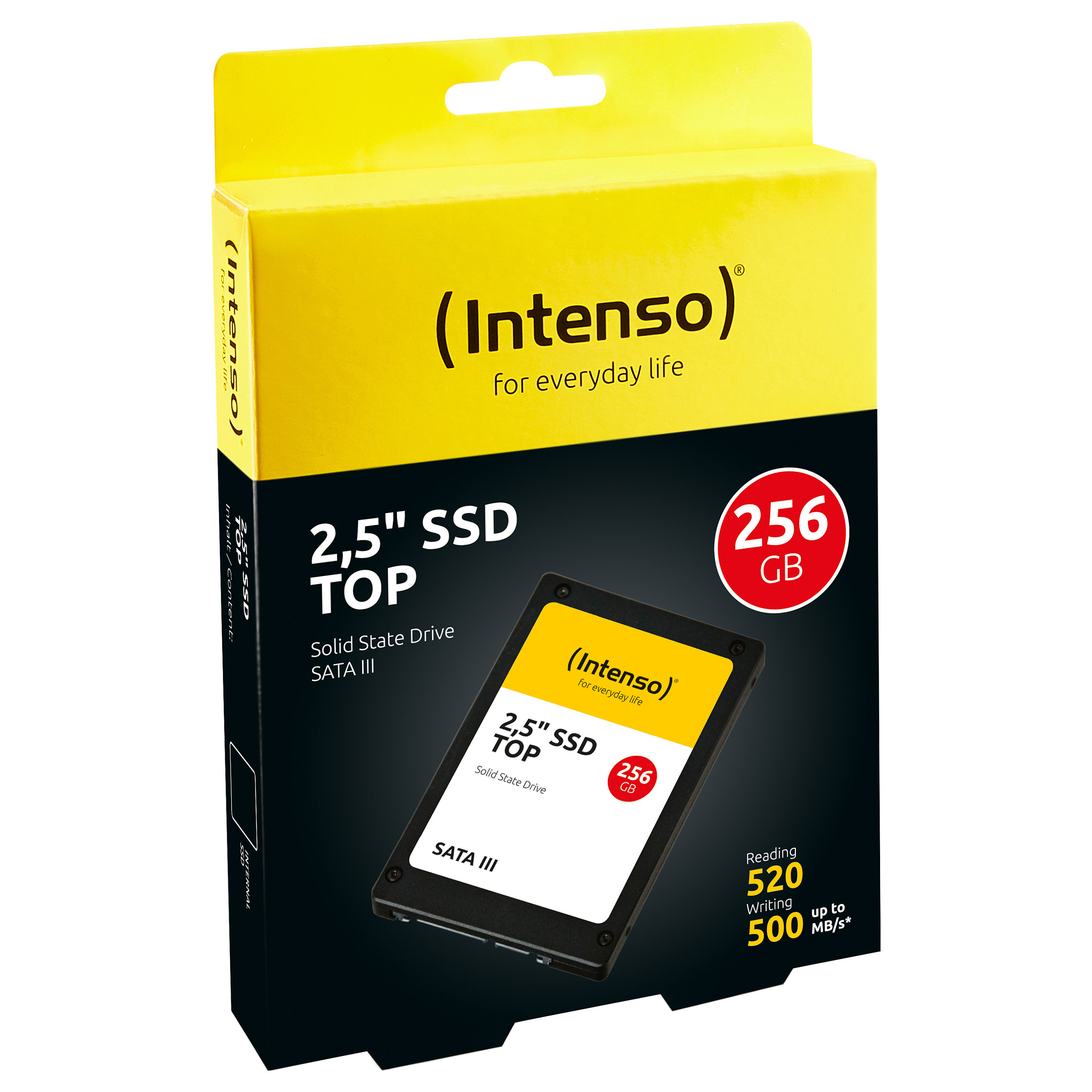 SSD e Brendshme 2.5" 256GB Intenso Top Performance e zezë thumbnail 3