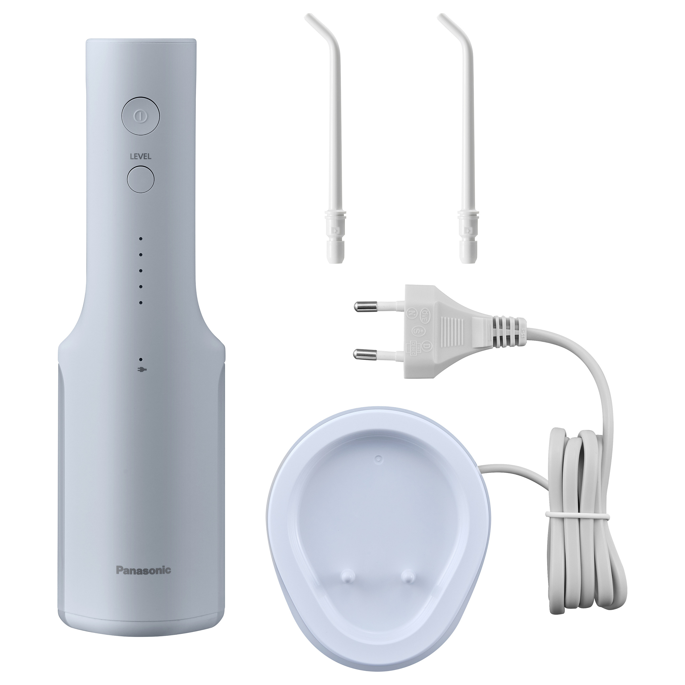 Pajisje për pastrimin e dhëmbëve Panasonic EW-DJ26-A303 / 5 Nivele Presioni / 200 ml / Li-Ion / IPX7 / Wireless Charging / 2 Gryka - Bardhë 4