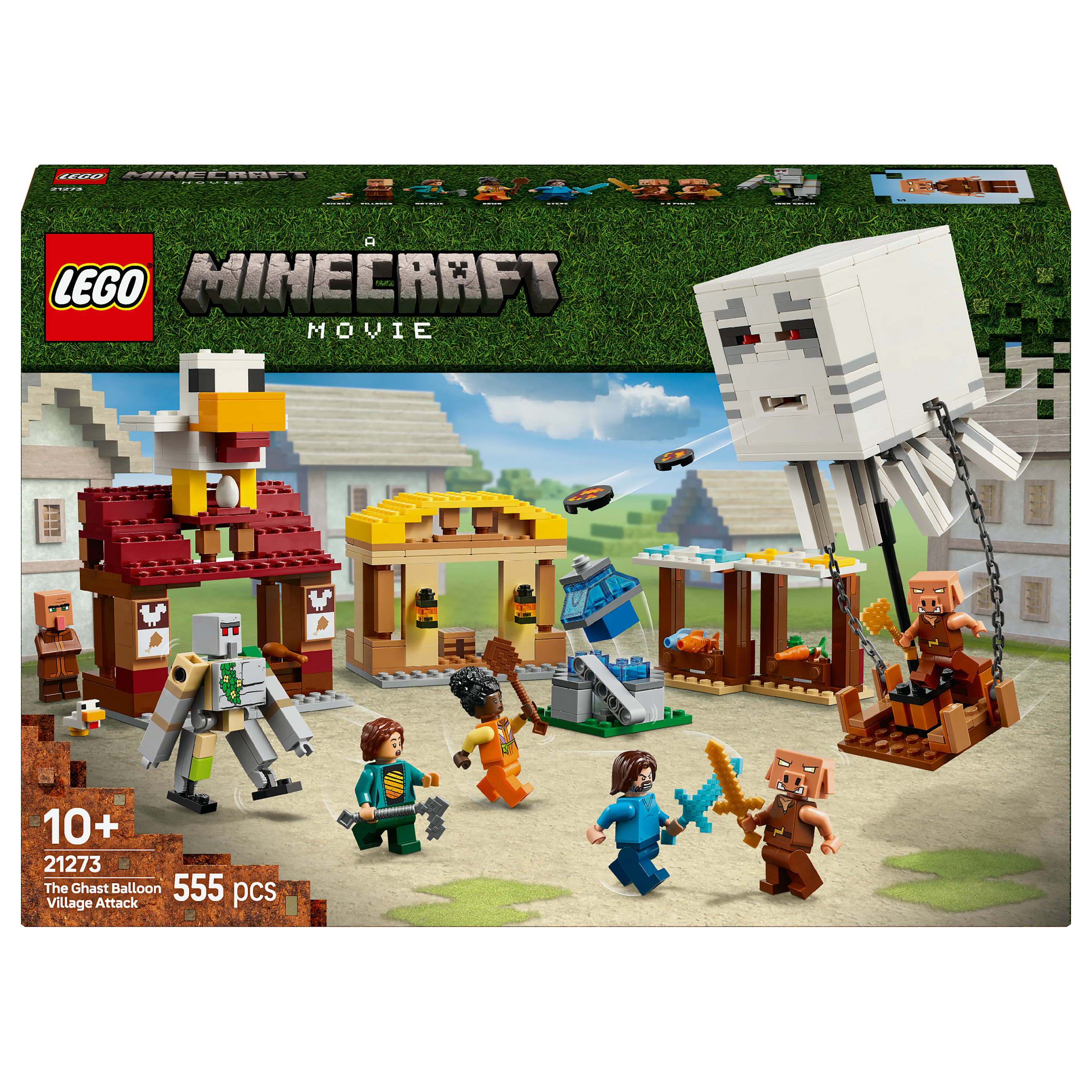 LEGO Minecraft The Ghast Balloon Village Attack