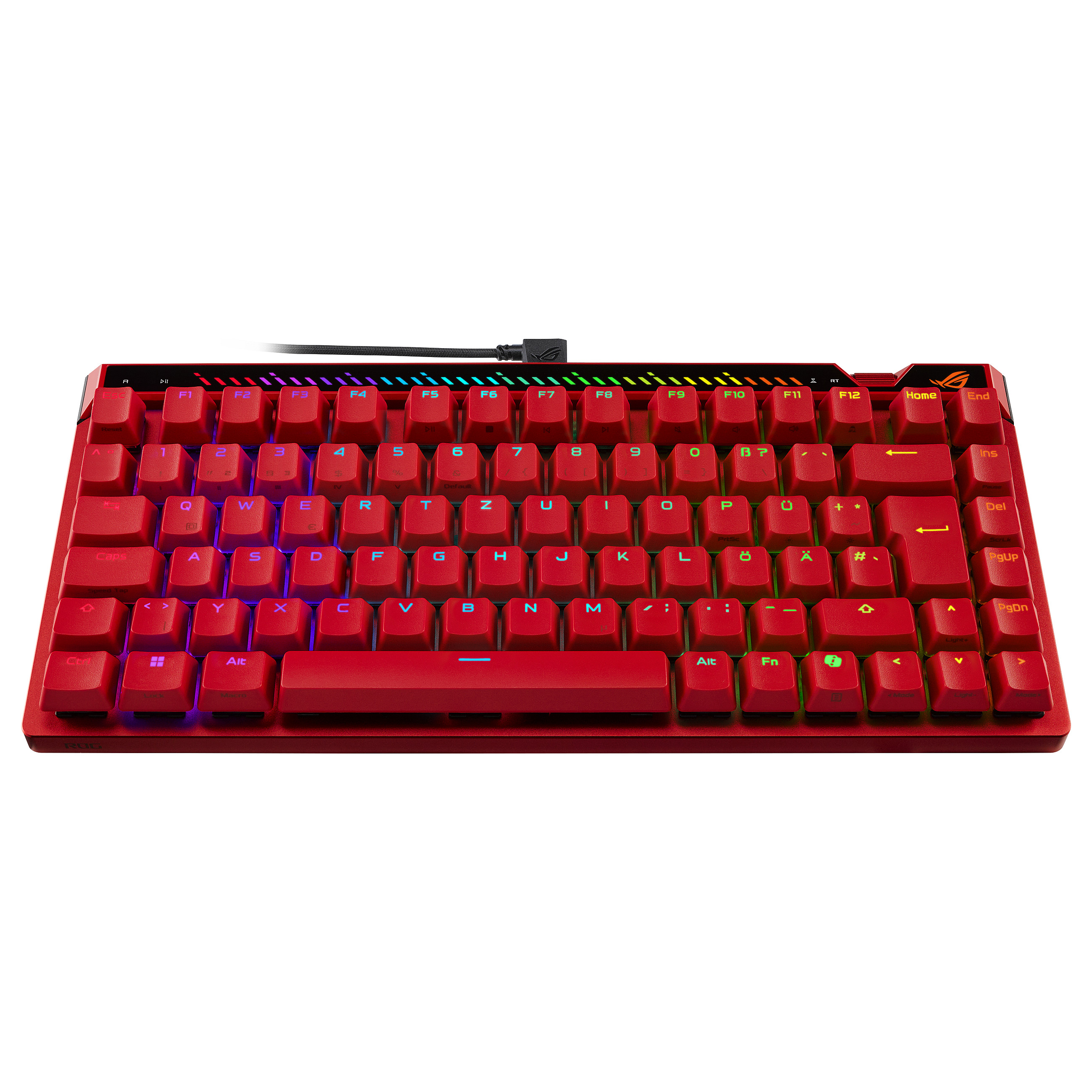Tastierë Gaming ASUS ROG Falchion Ace 75 HE / Magnetic HFX V2 / 75% / Wired / USB-C / RGB - Kuqe 2