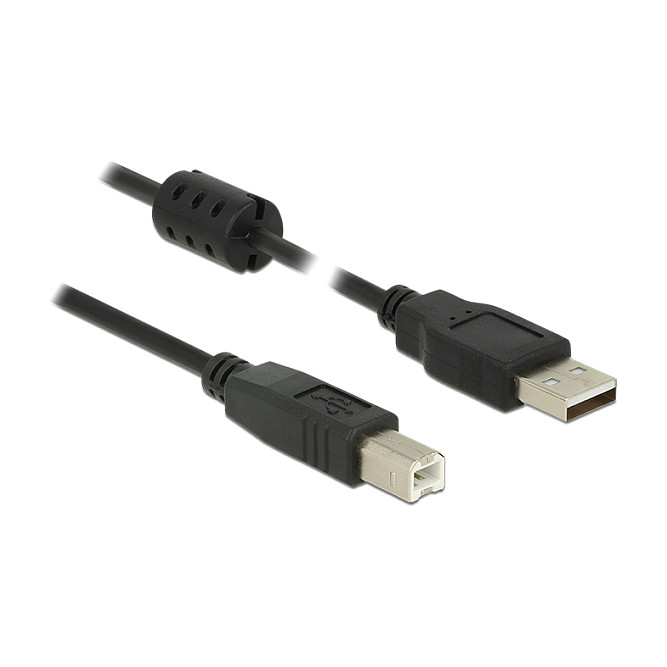 Kabllo USB DeLOCK 84895, USB-A në USB-B, 1 m, USB 2.0 – Zezë