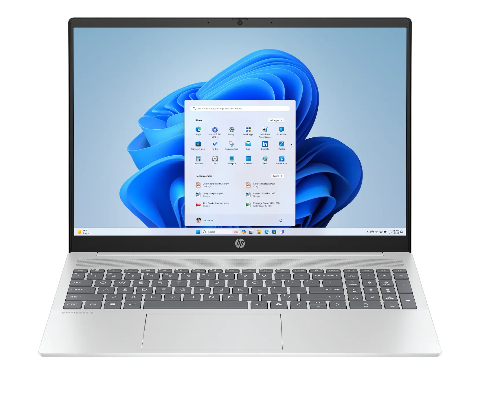 Laptop HP OmniBook 3 16-BU0007 / Ultra 7 255U / 16GB DDR5 / 512GB / 16" 2K IPS Touch / Intel Graphics - Argjendi